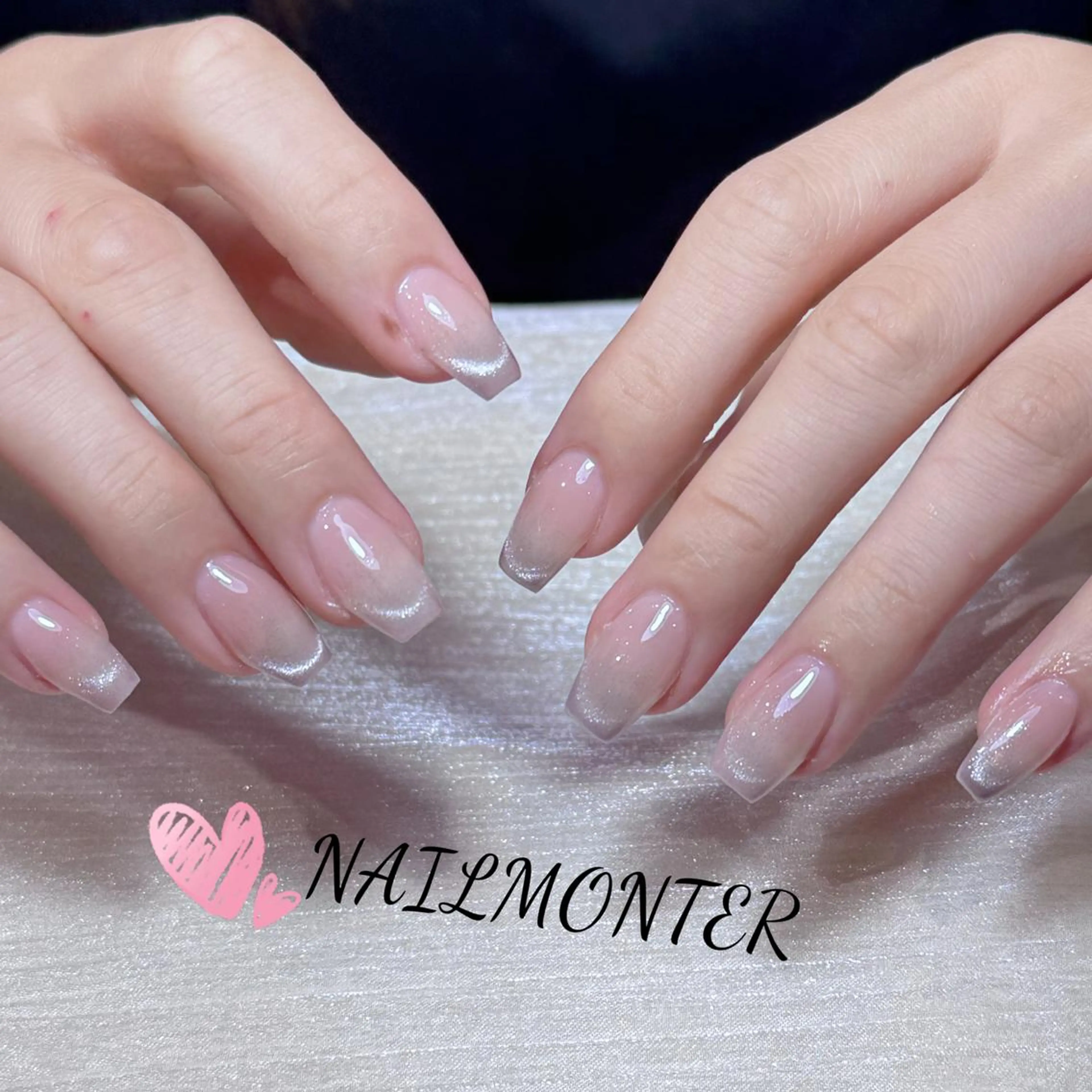 ❤️‍🔥🎀HAND🎀マグネットフレンチ🫧ベース色追加ok👌🏻 🥰当日口コミ限定🌸の写真