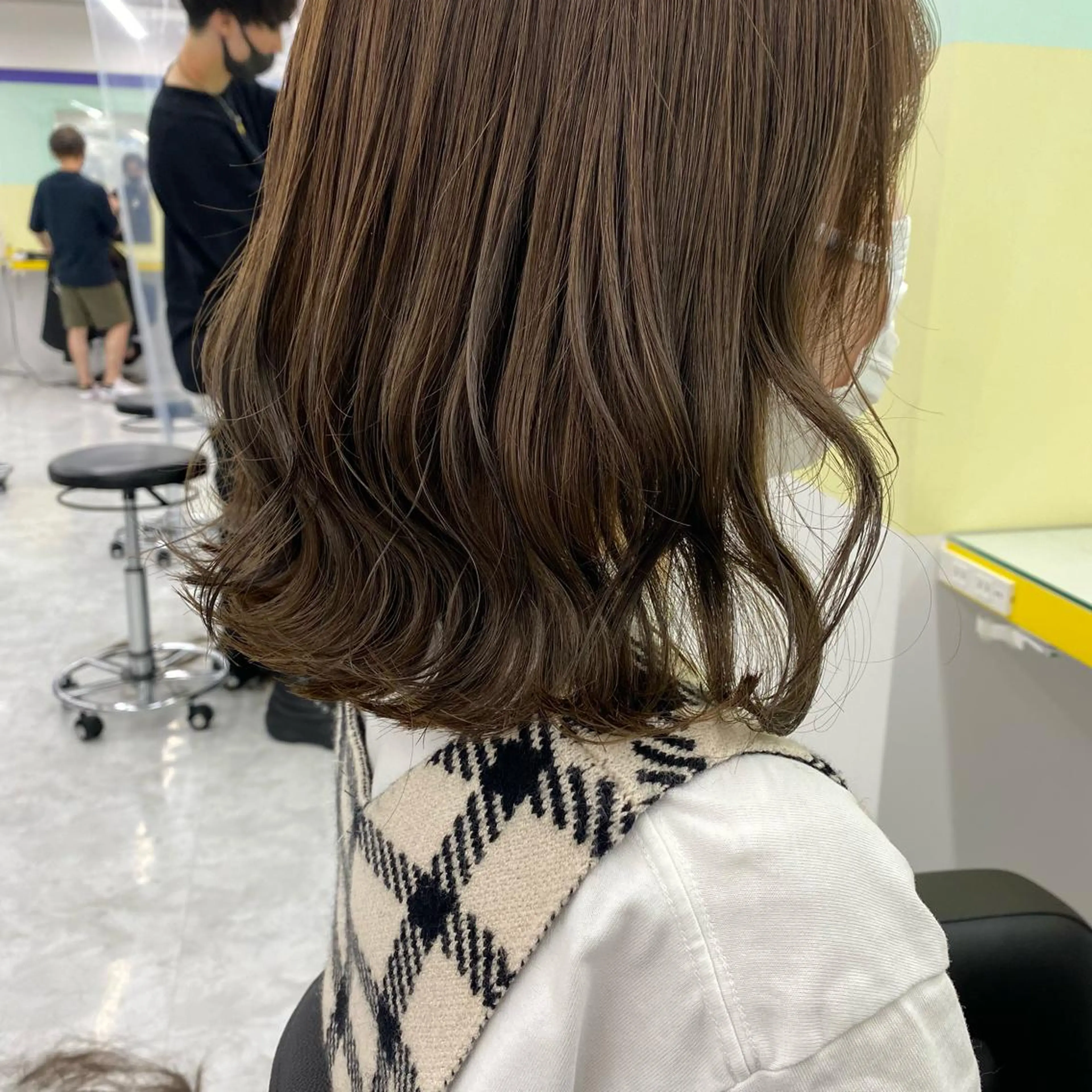 セミロング カラー ヘアアレンジ ヘアカラー トリートメント GOTODAY shair salon 横浜mare店所属・透明感抜群カラー mai🍑♡のヘアスタイル