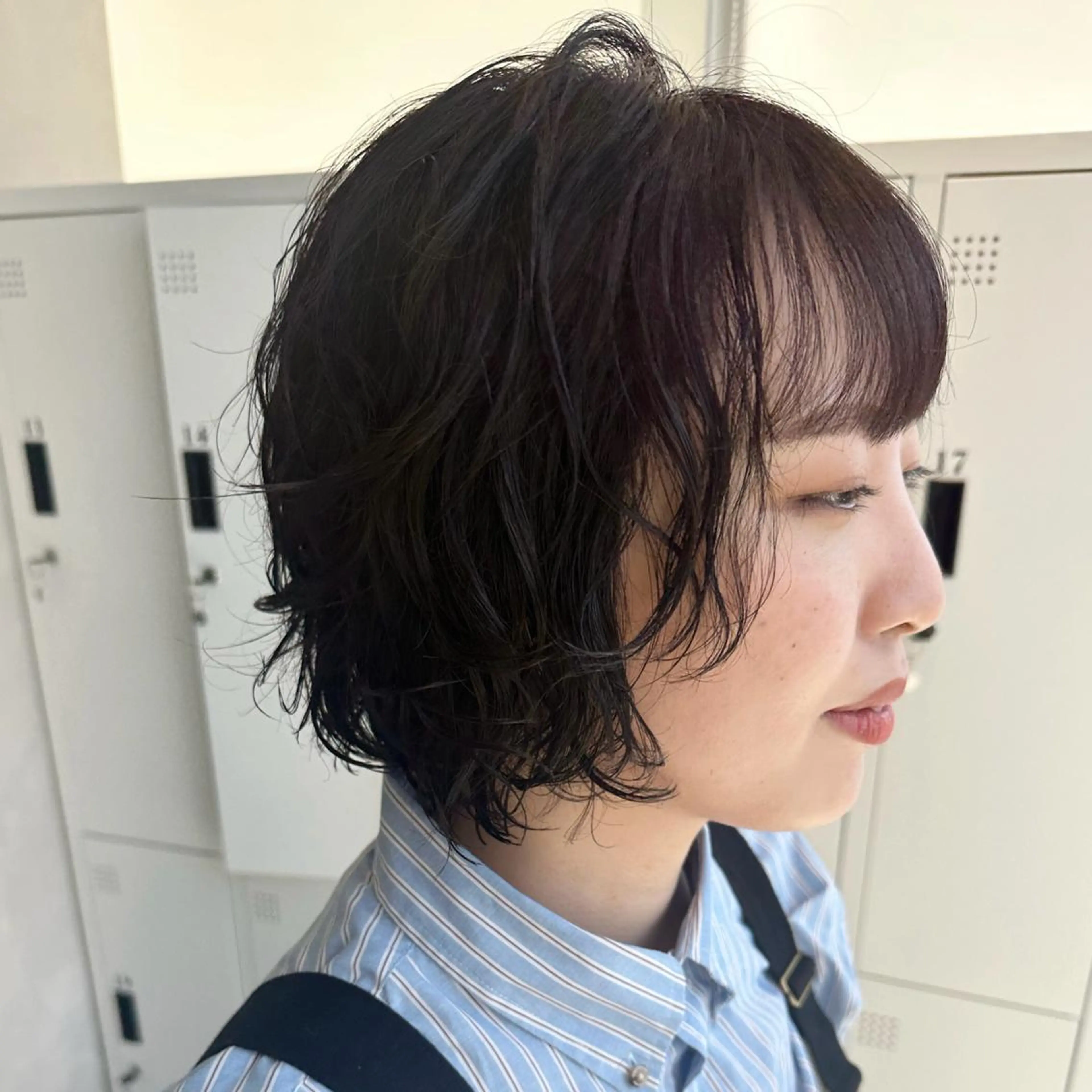 ショート パーマ カット パーマ トリートメント デザインカラー/パー マ🦖外岡咲希🦖のヘアスタイル