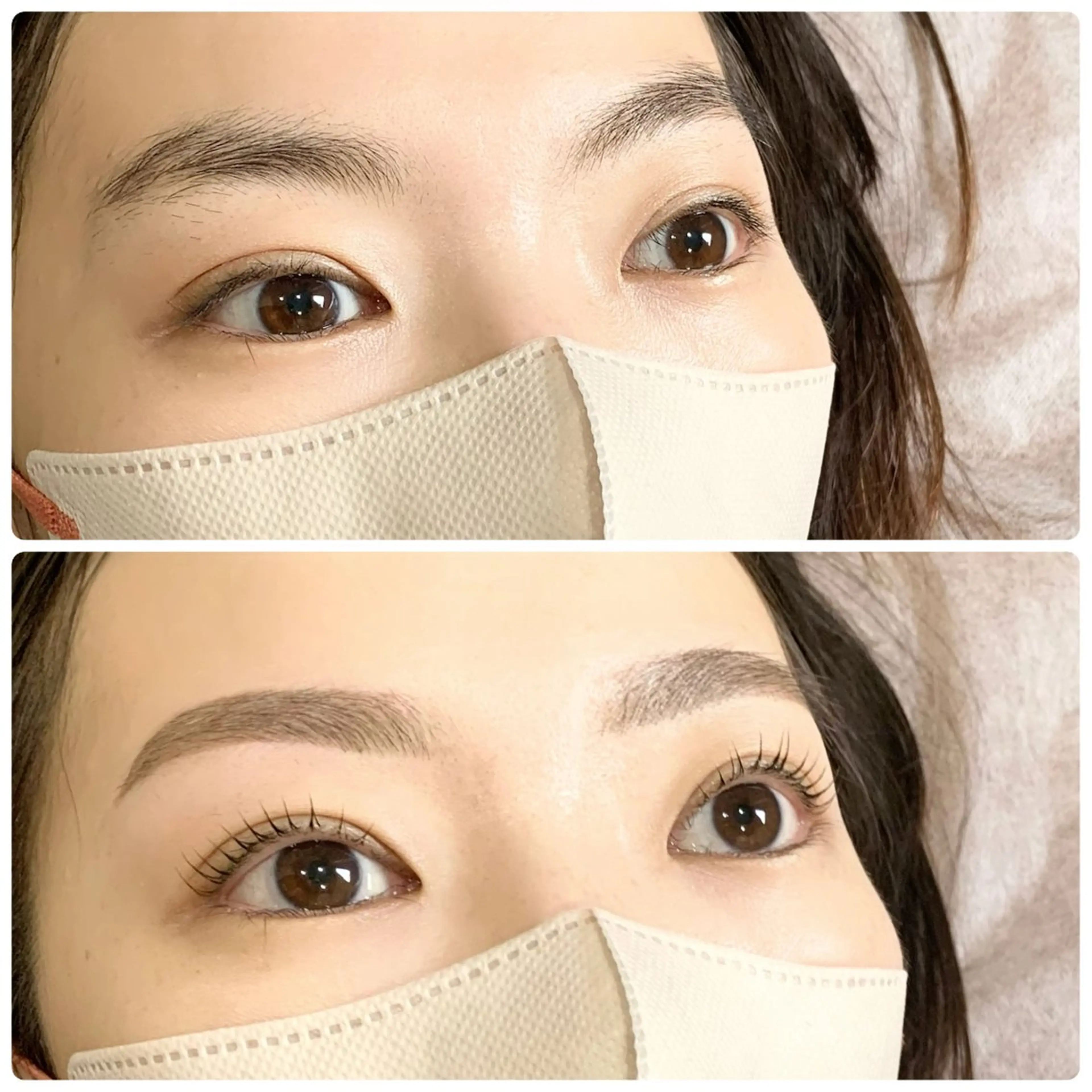 【口コミが投稿お約束✨】眉WAXスタイリング+パリジェンヌラッシュリフト★ 90分の写真