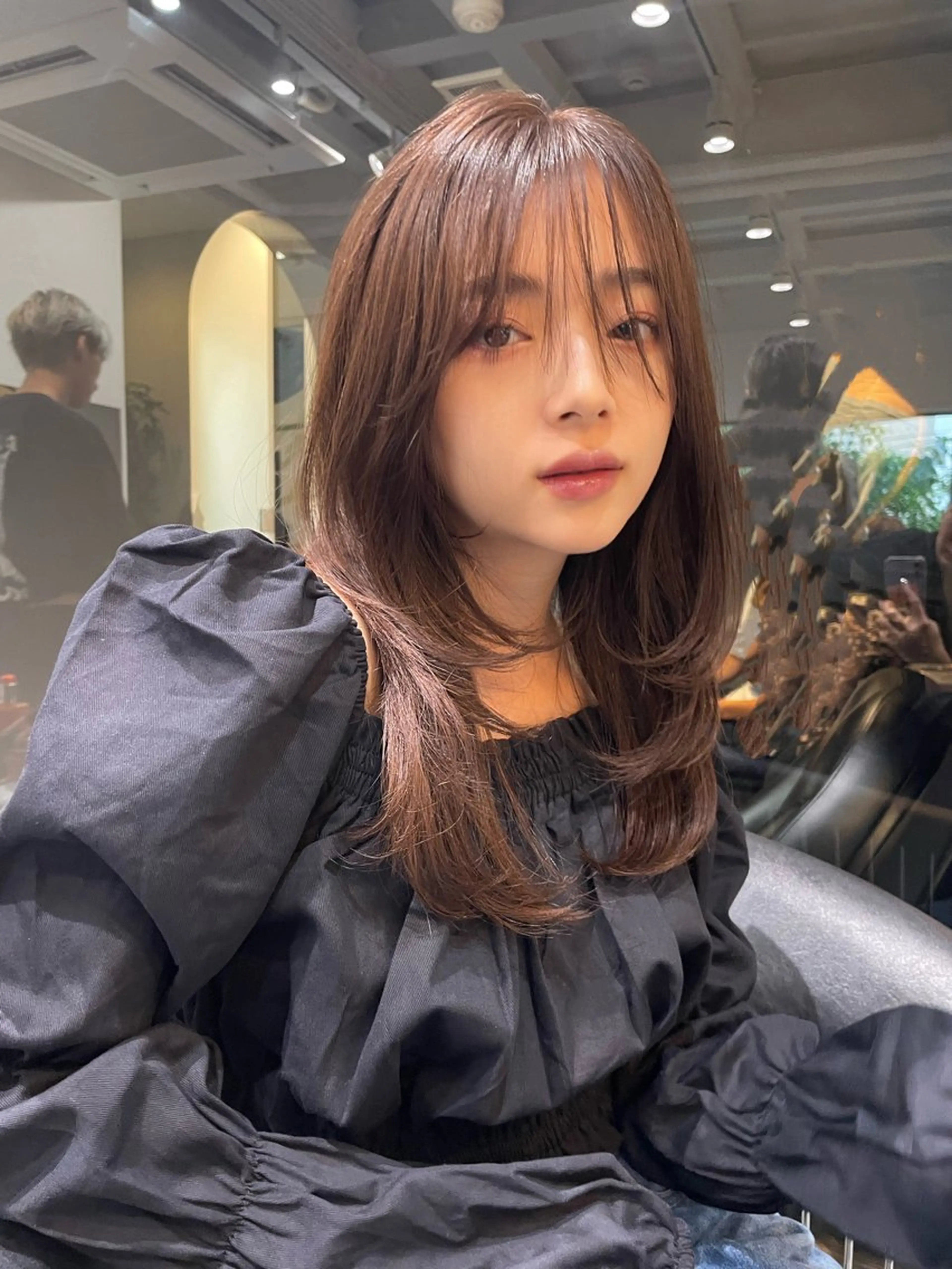 ミディアム レイヤーカット AUBEHAIRnoa熊谷店所属・中島紫乃  レイヤー 🇰🇷🌈のヘアスタイル