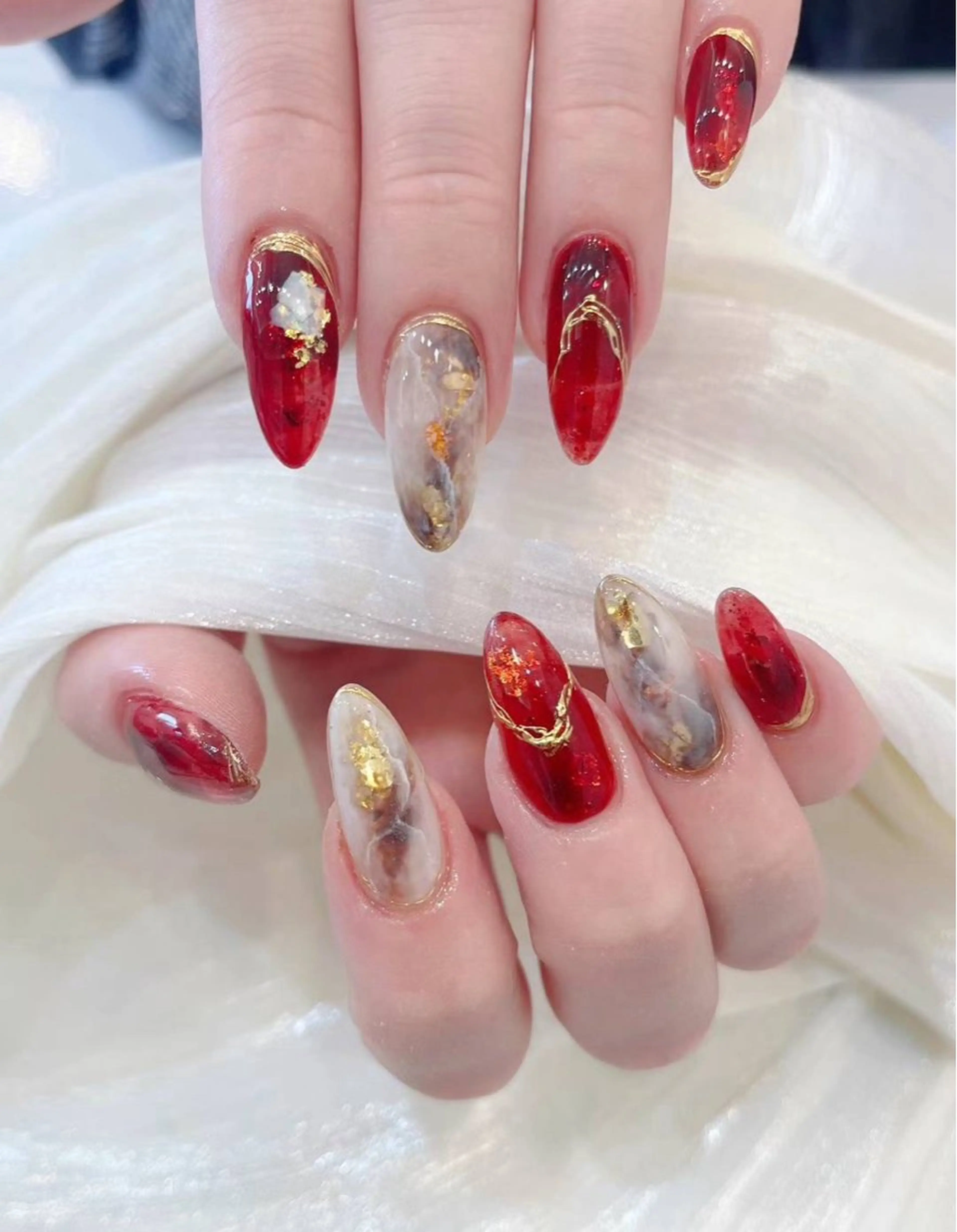 ネイル アートネイル フラワーネイル フットネイル ジェルネイル マグネットネイル Babarla Nailのネイルデザイン