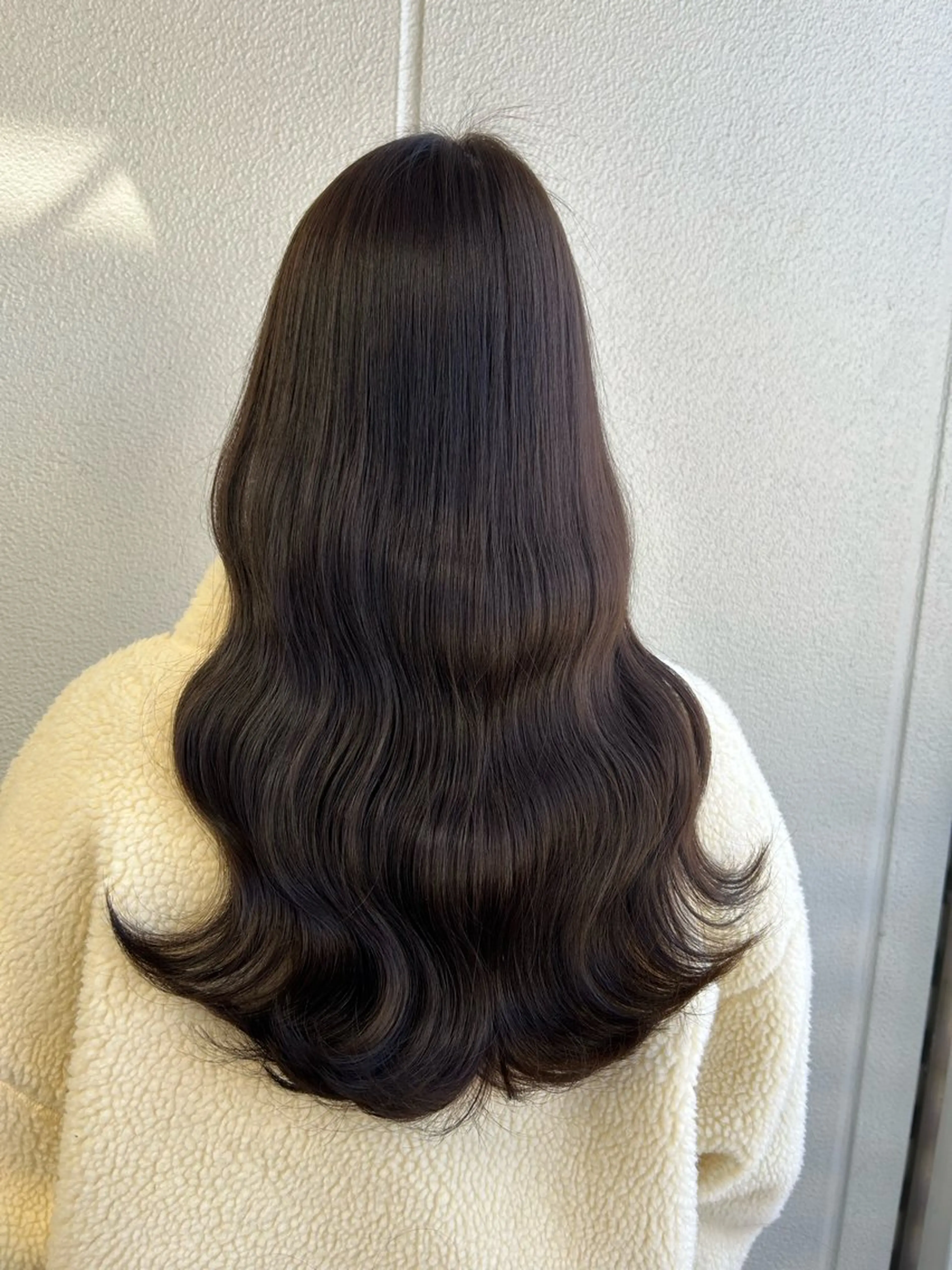 ロング カラー ヘアアレンジ ココアグレージュ グレージュ 《暖色/韓国レイヤー 》🇰🇷桑原ユキネのヘアスタイル