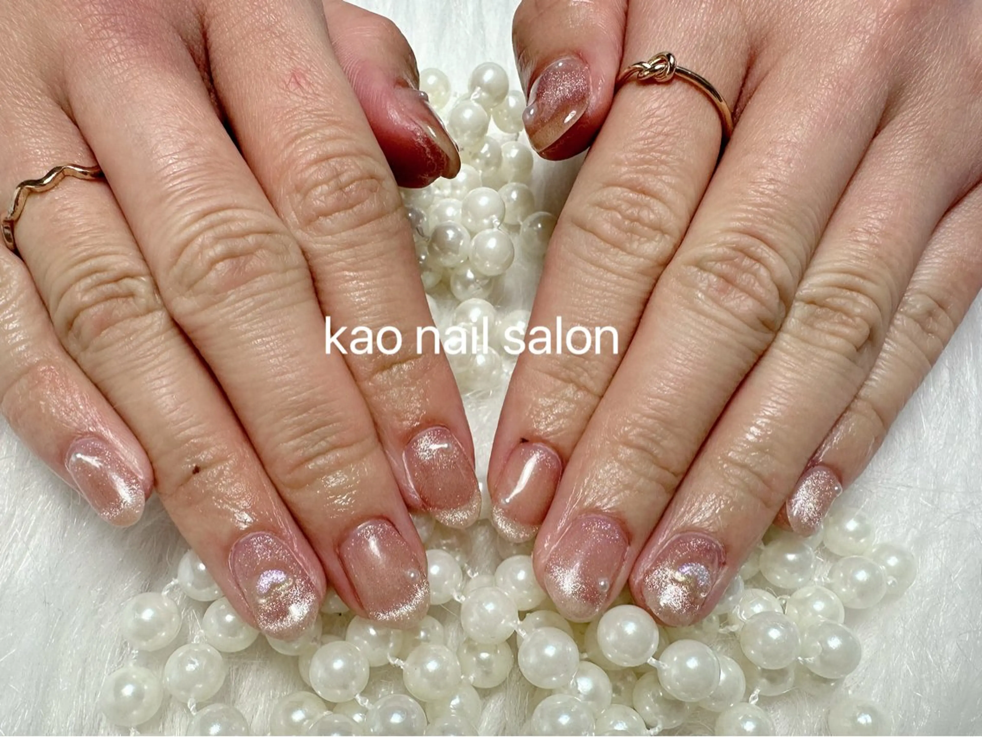 ネイル ハンドネイル kao nail マグネット/長さだしのネイルデザイン