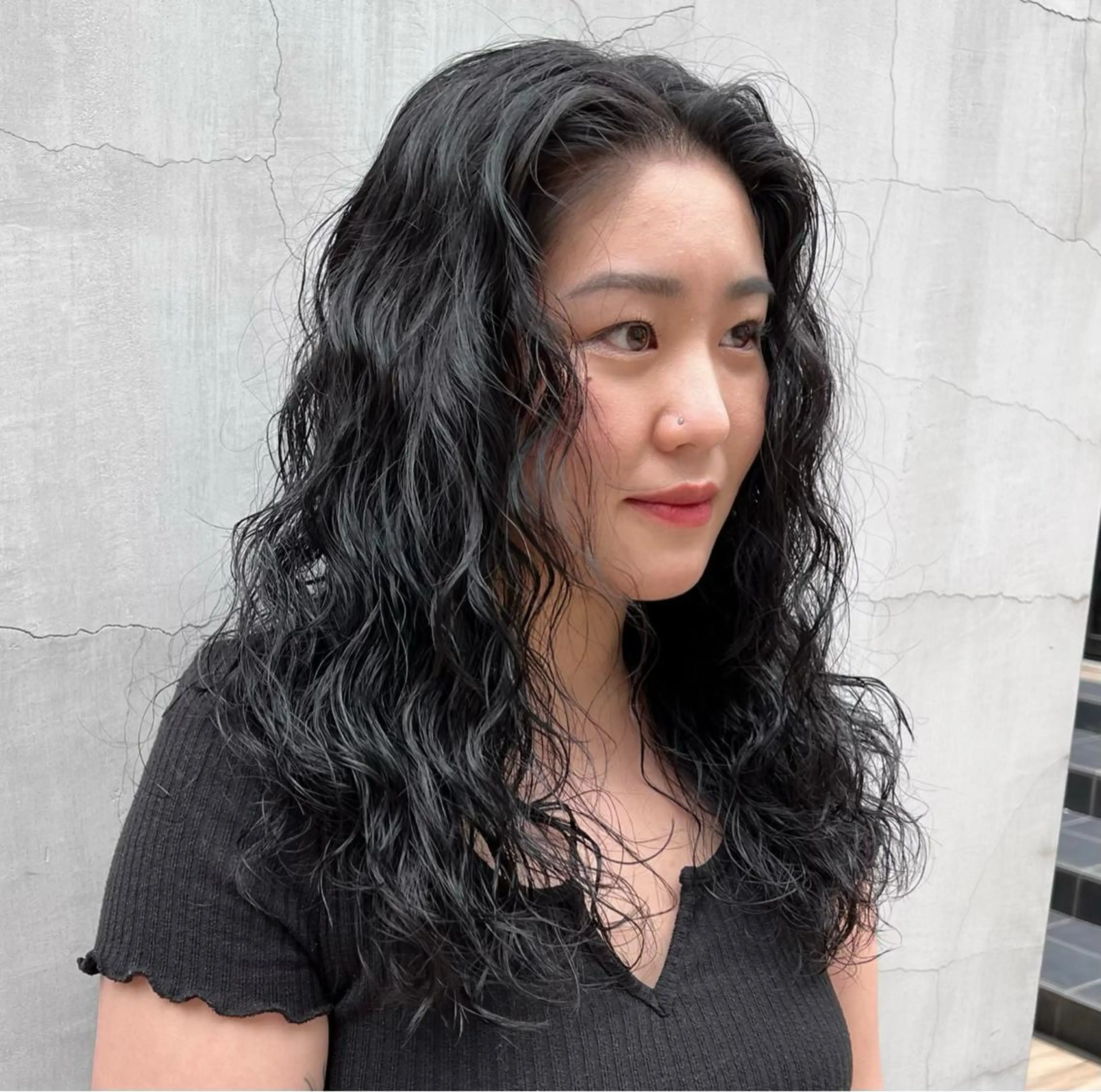 セミロング パーマ カット パーマ トリートメント ally hairsalon所属・Emi .のヘアスタイル