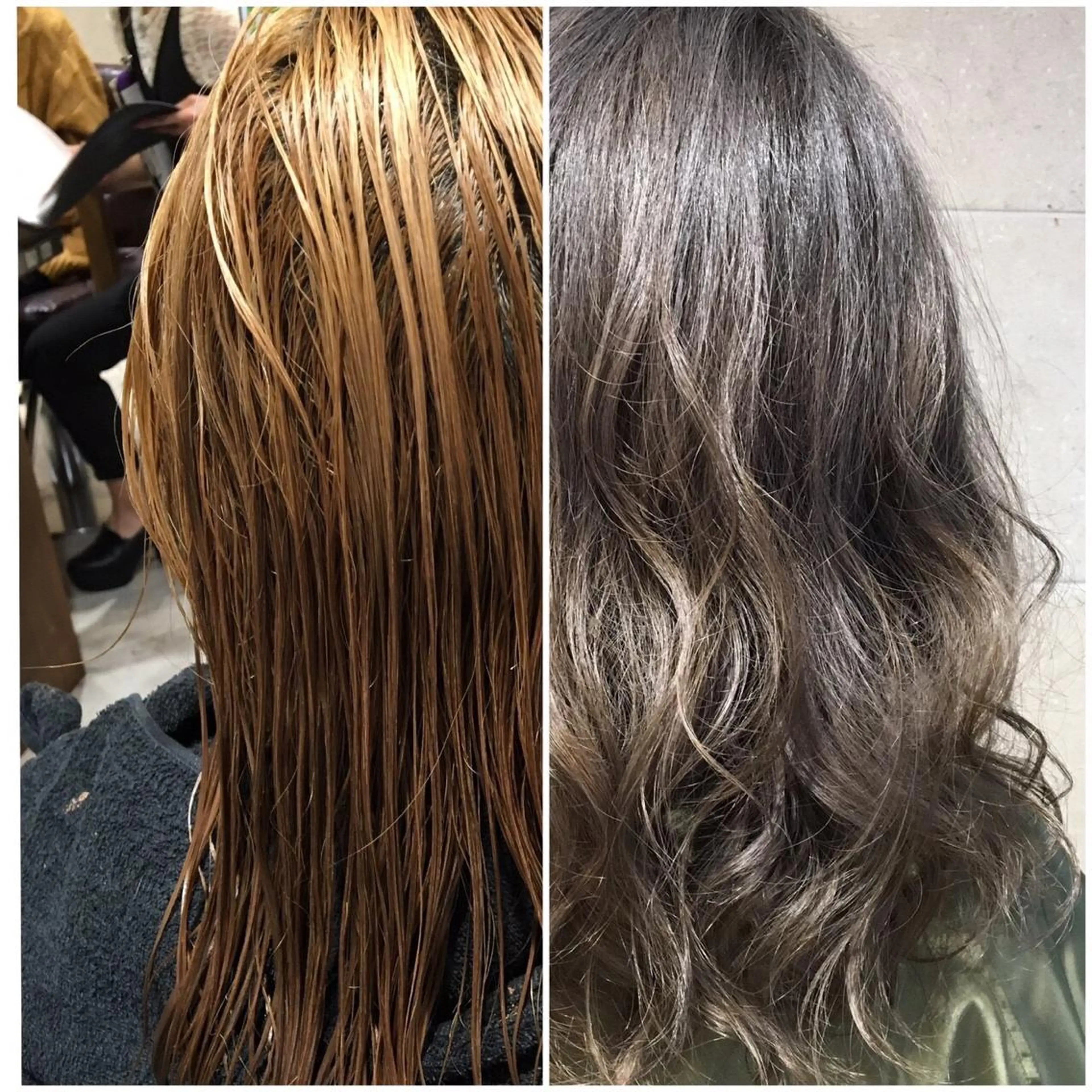 ロング カラー グレージュ VOICE　hair所属・レイヤーカット 川田くるみのヘアスタイル