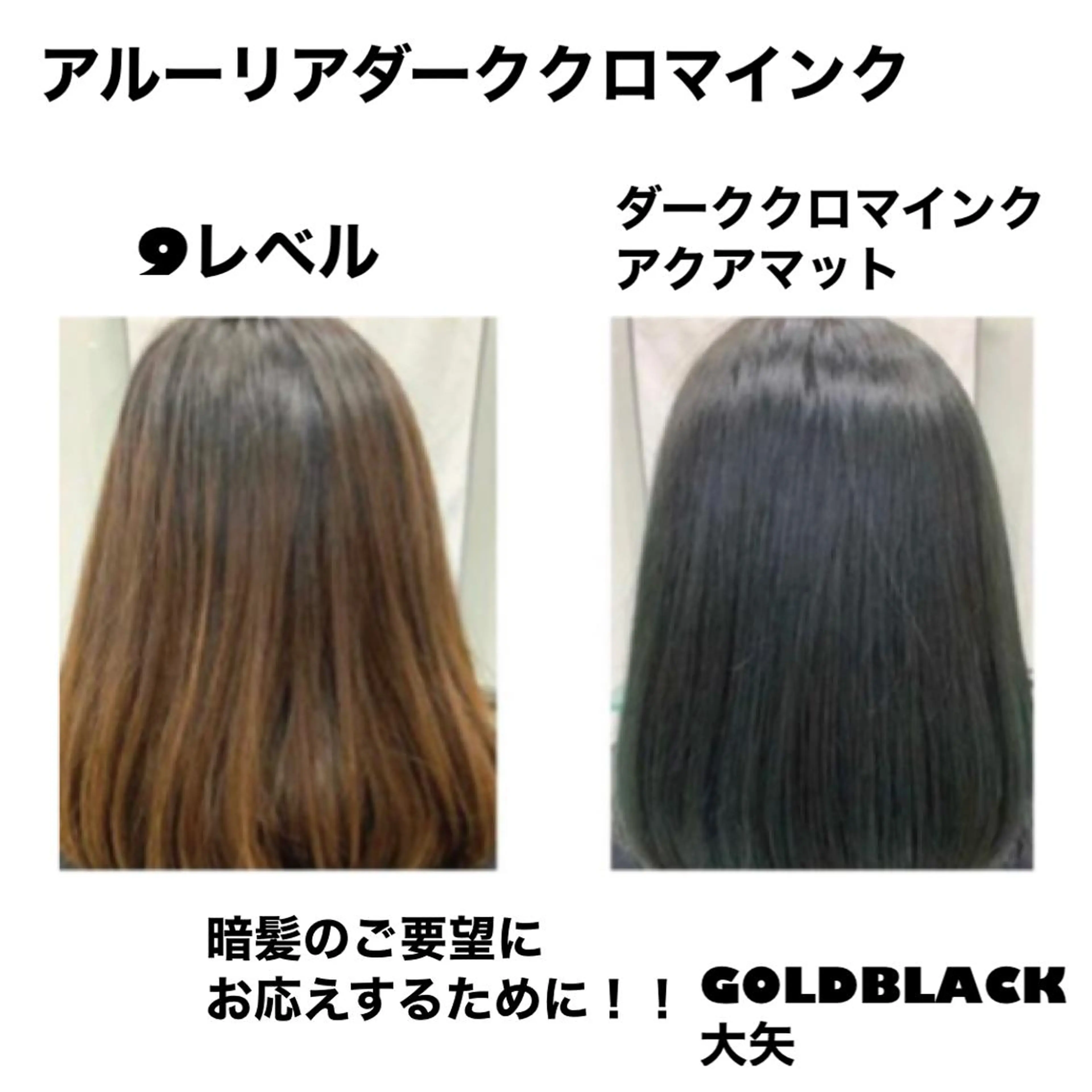 ミディアム カラー GOLD BLACK所属・究極の艶髪！ 艶神！大矢祥央のヘアスタイル