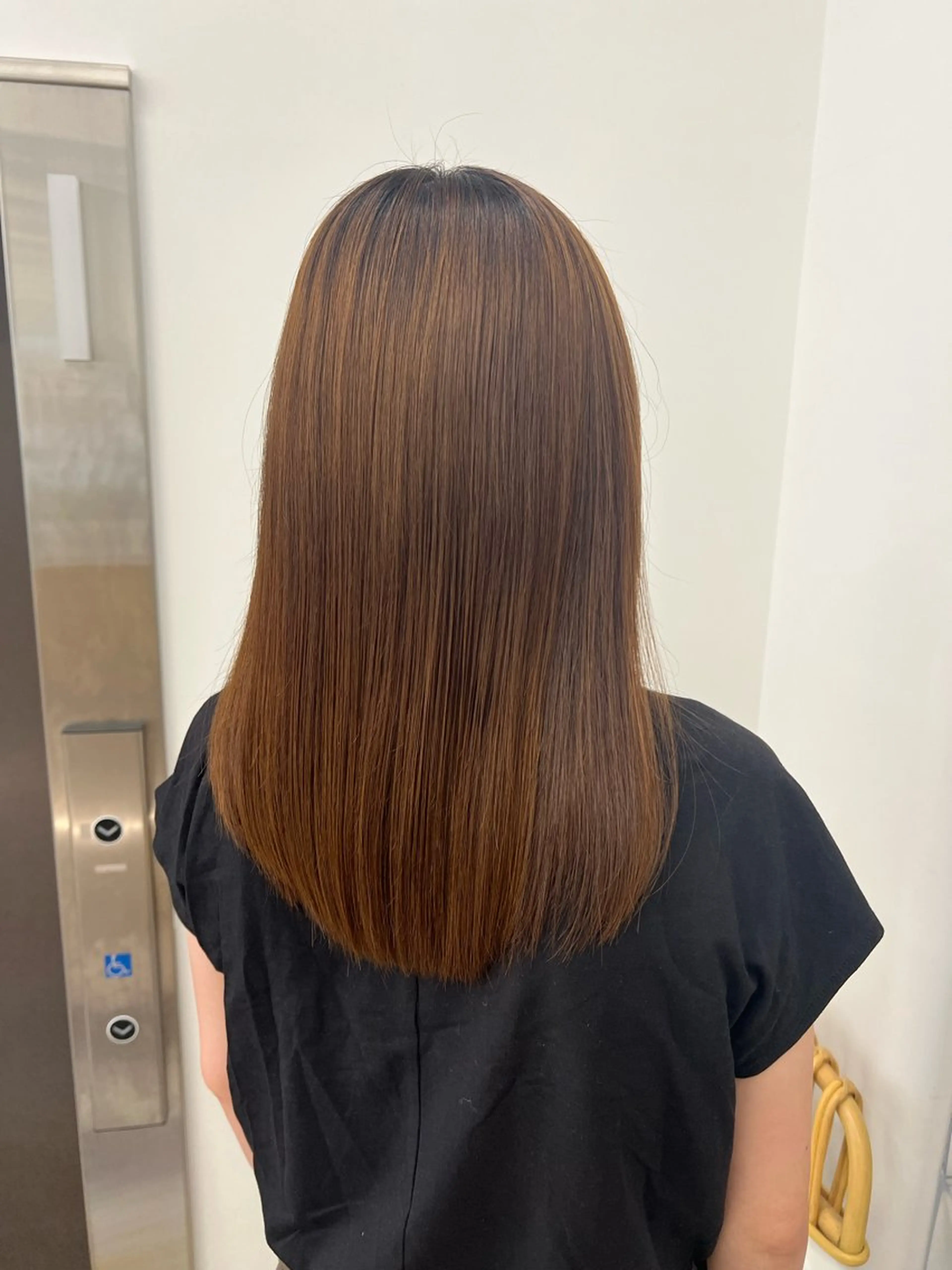 セミロング アレンジ/ブラウン カラー HARU🕯のヘアスタイル