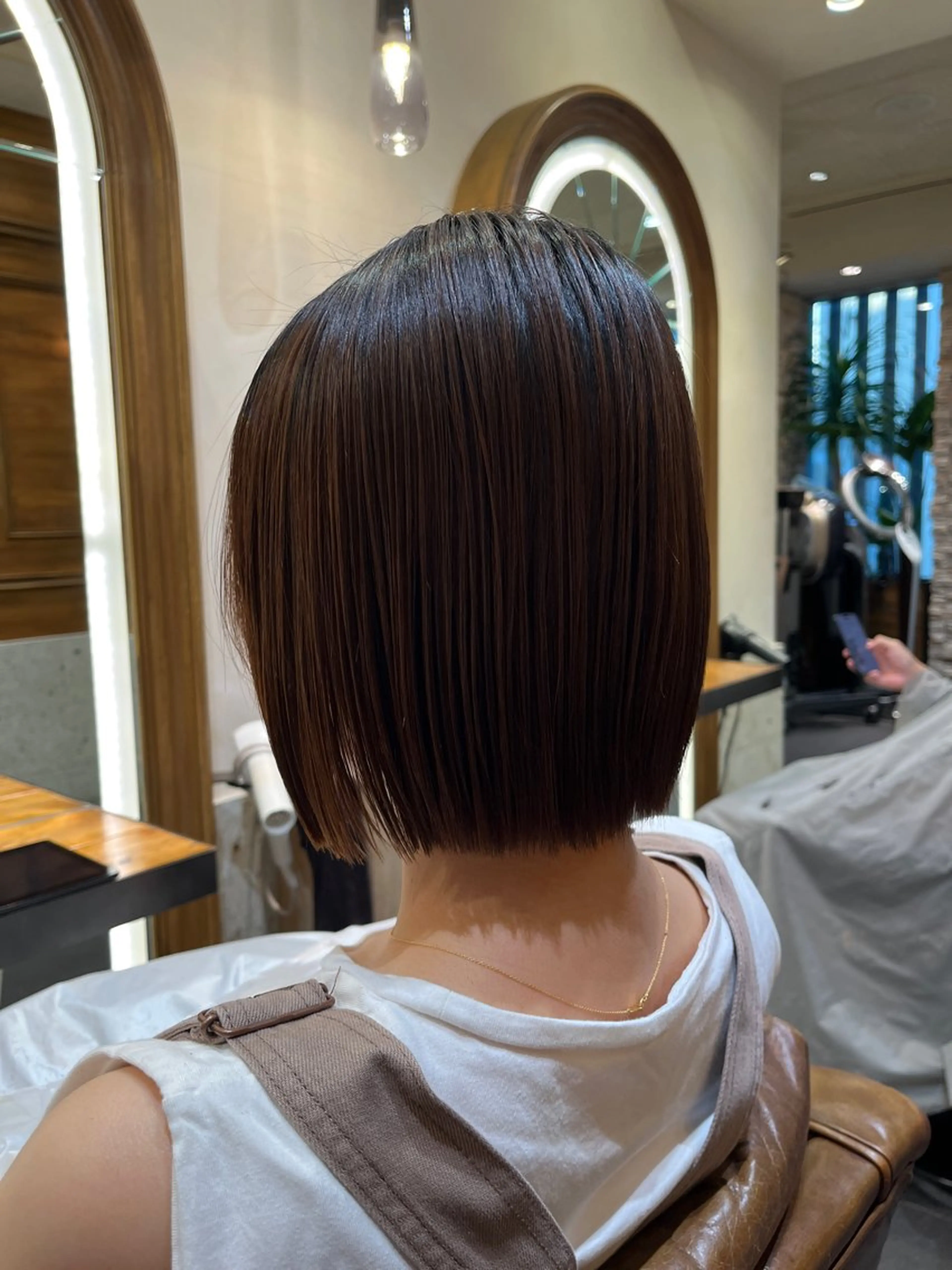 ショート ボブ 縮毛矯正 ミンクス銀座店所属・MINX 外山 海成/銀座のヘアスタイル