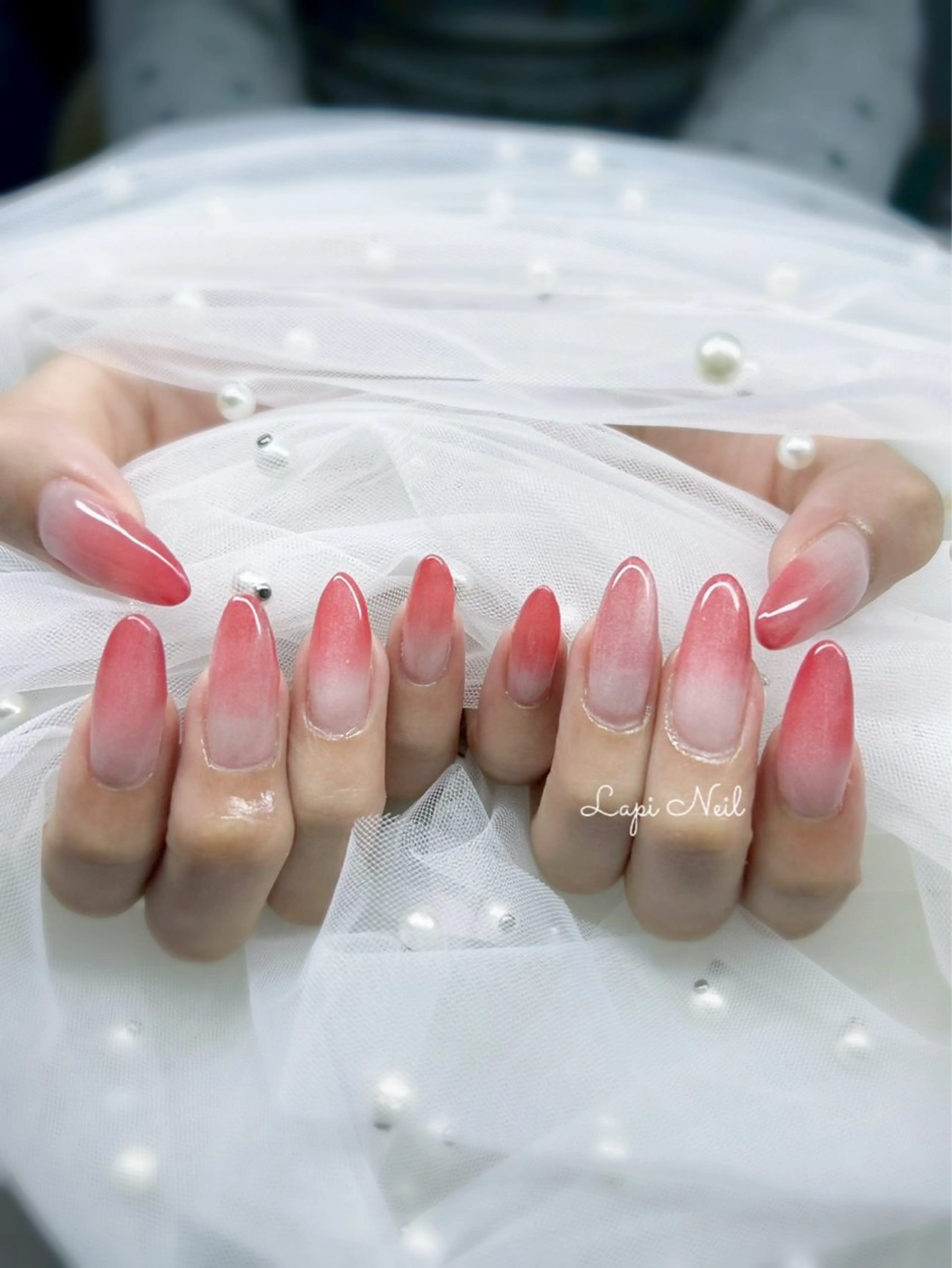 ネイル Lapi Nail 🩷長さ出しのネイルデザイン
