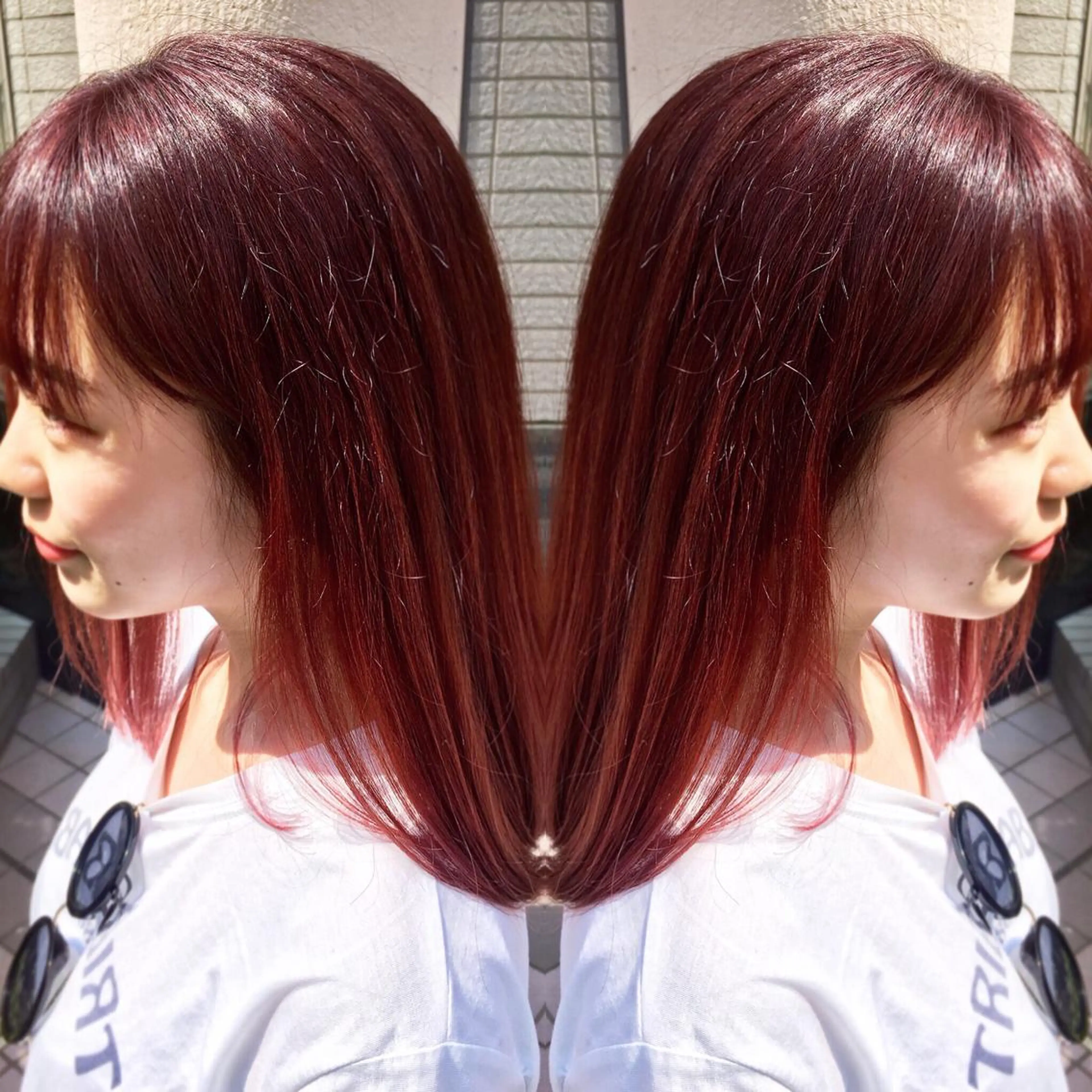 ミディアム カラー ラベンダーカラー ピンクカラー N° jillva ♦️川端裕司♦️のヘアスタイル