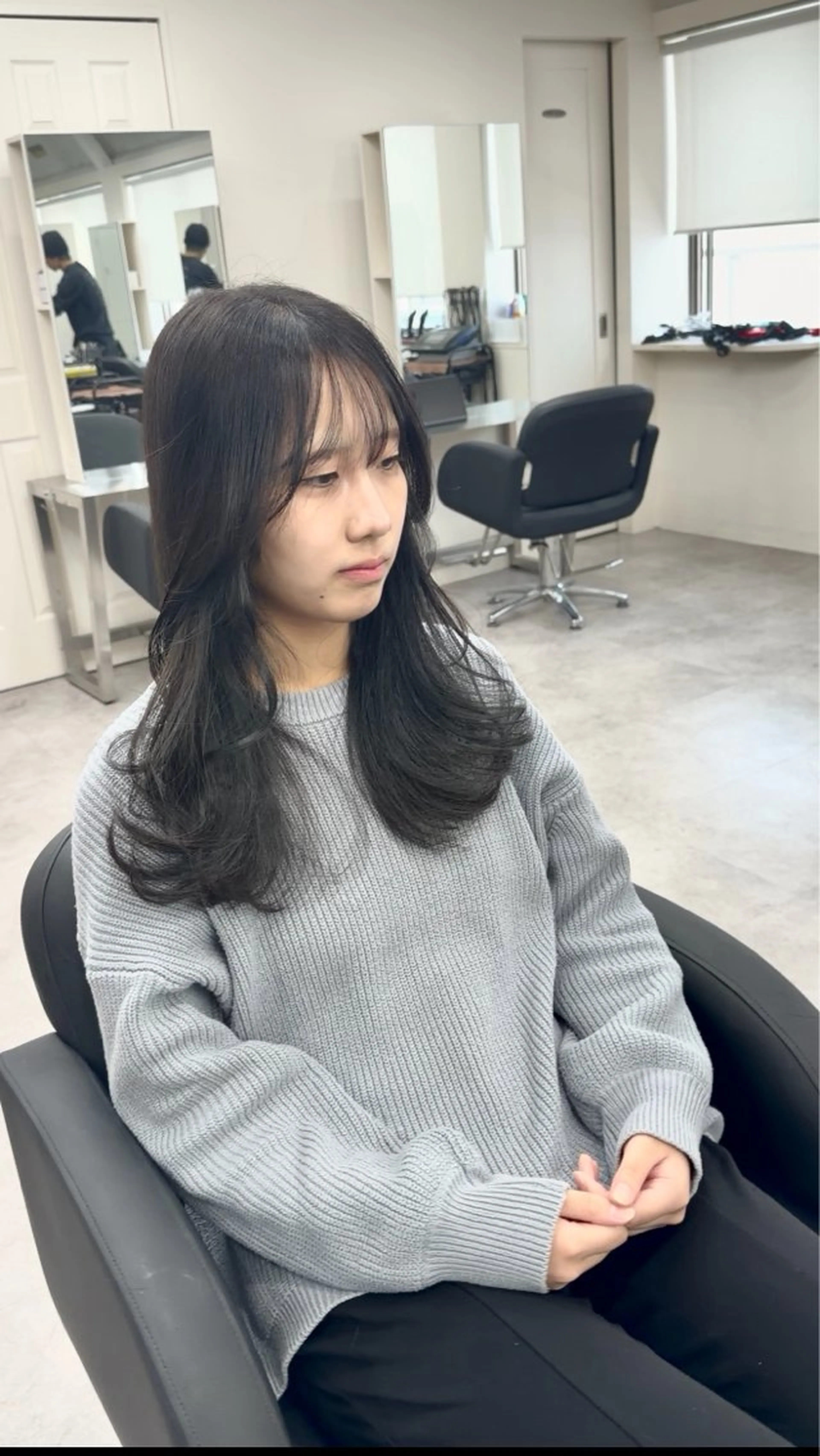 ロング ヘアカラー トリートメント 透明感カラー×髪質 とぅるん艶・猿渡のヘアスタイル