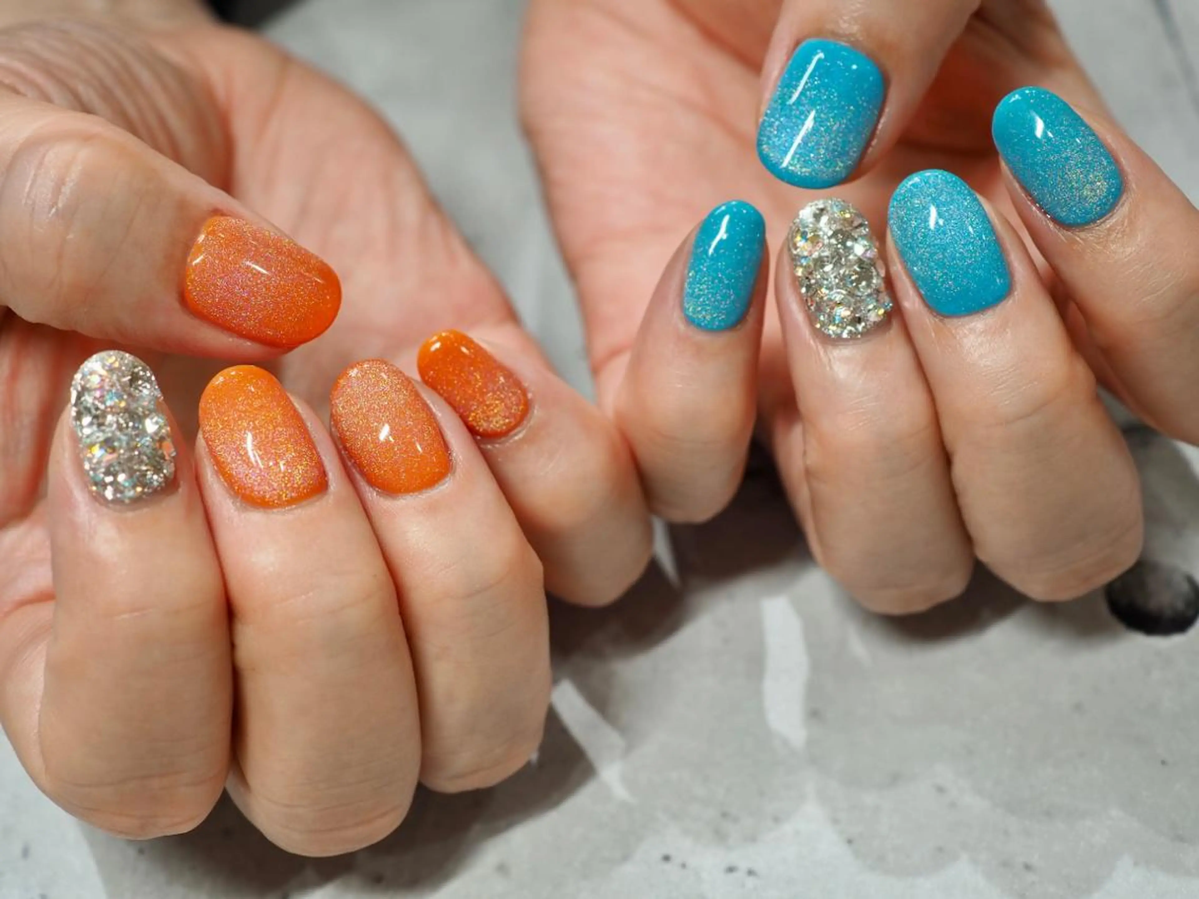 ネイル マグネットネイル ハンドネイル フットネイル Glück...所属・kohashi miwaのネイルデザイン