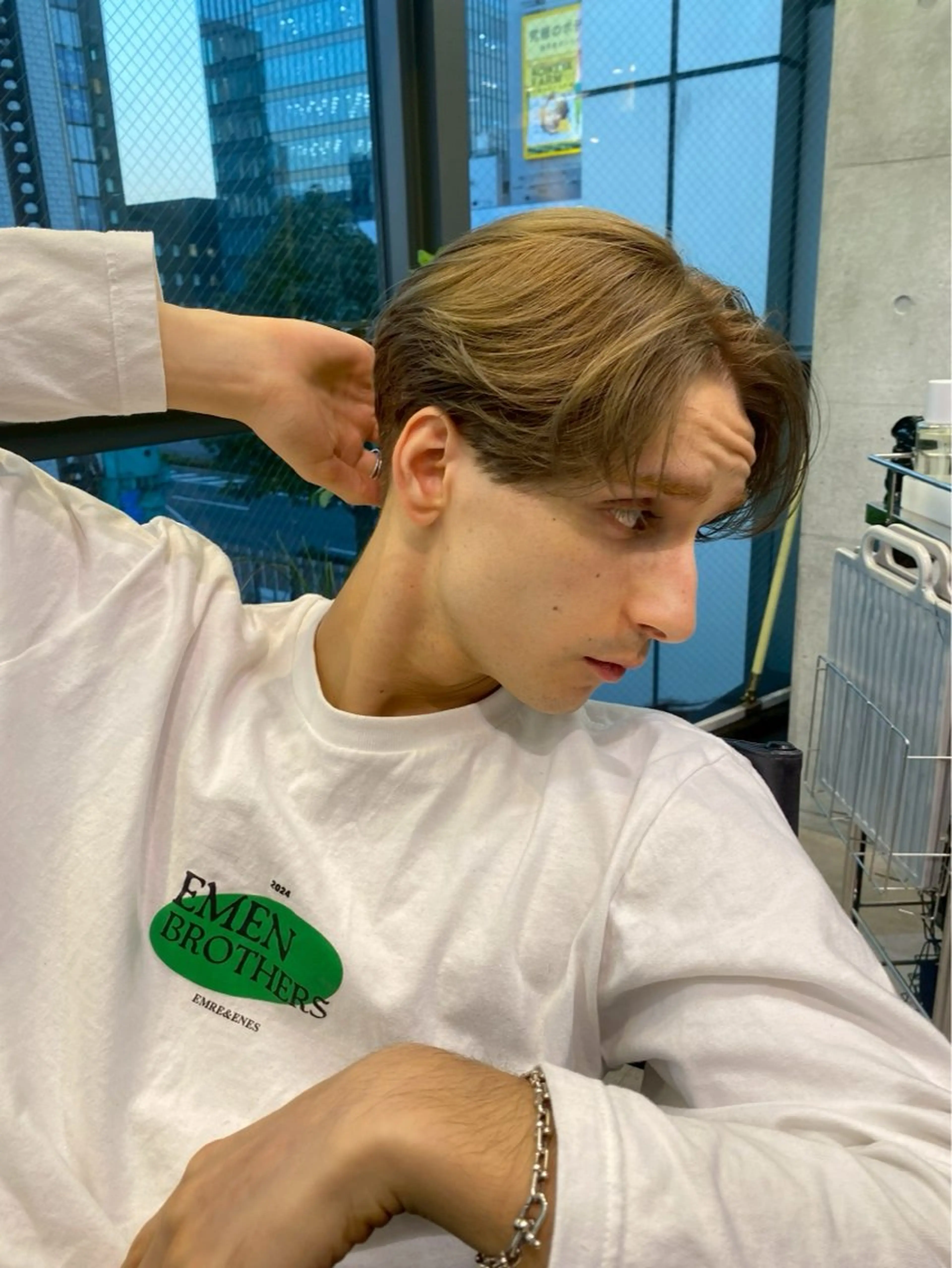 パーマ メンズ SORA表参道所属・🫧透明感カラー🫧 暖色/島田晃太郎のヘアスタイル