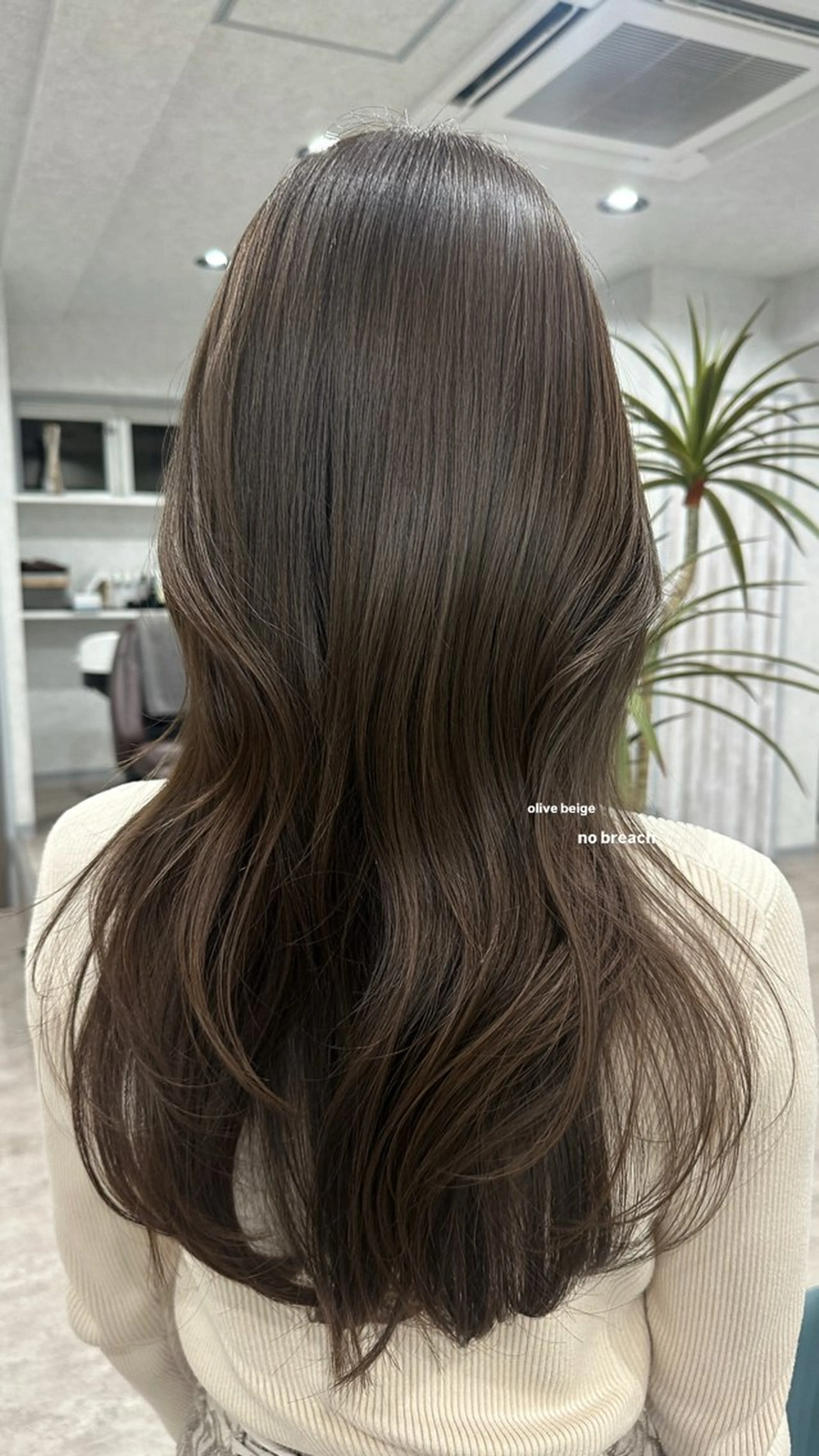 ロング カラー カット ヘアカラー トリートメント v-lab studio所属・韓国レイヤーカット/ 艶カラー/ noaのヘアスタイル