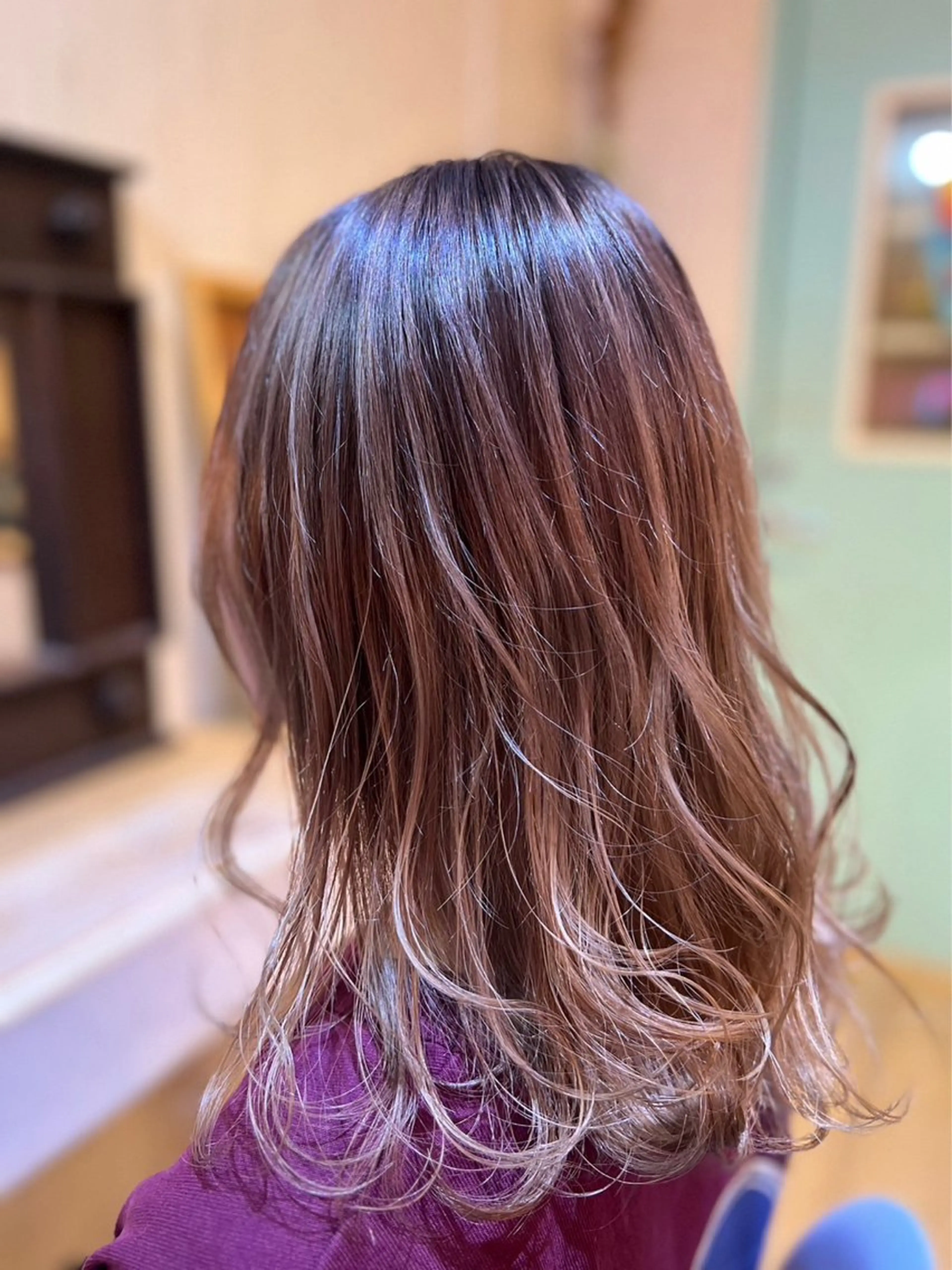 セミロング カラー ヘアカラー トリートメント 柔らカラー/デザイン /Shori/店長のヘアスタイル