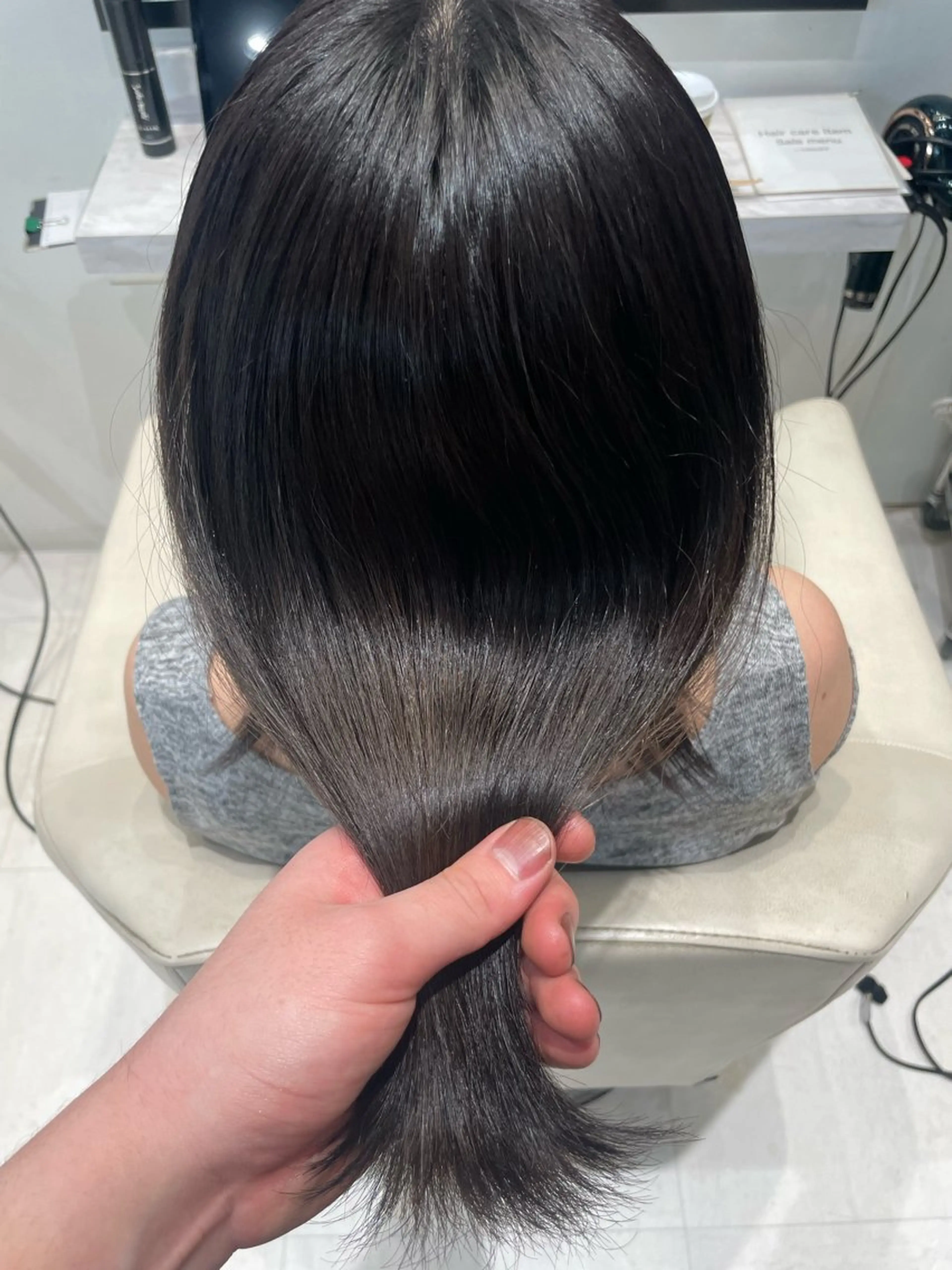 ミディアム カラー ヘアカラー トリートメント k-two✨たき艶感 カラー／美髪矯正のヘアスタイル