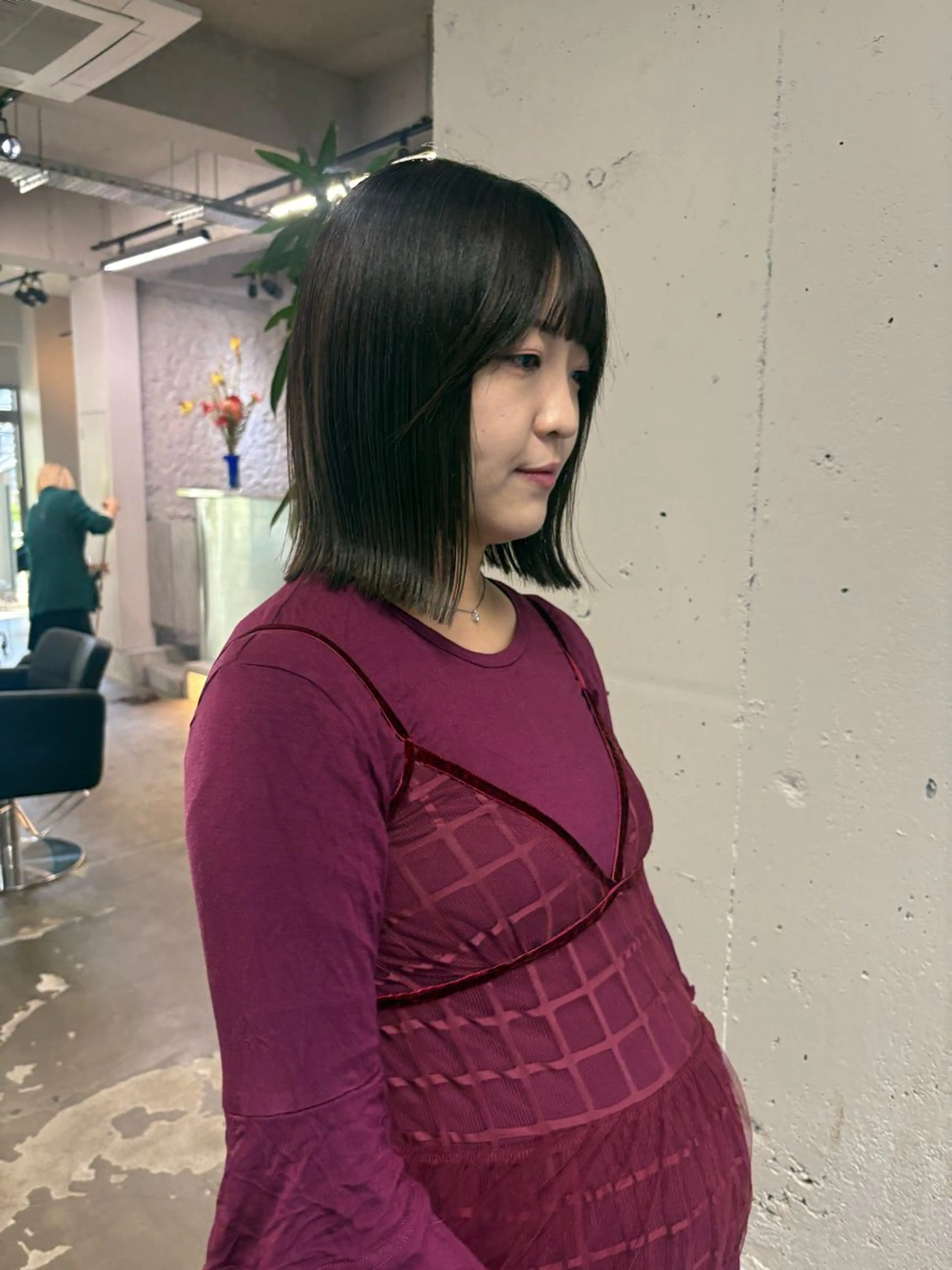 ショート カラー ヘアカラー ロングレイヤー ¥0🎀MEIのヘアスタイル