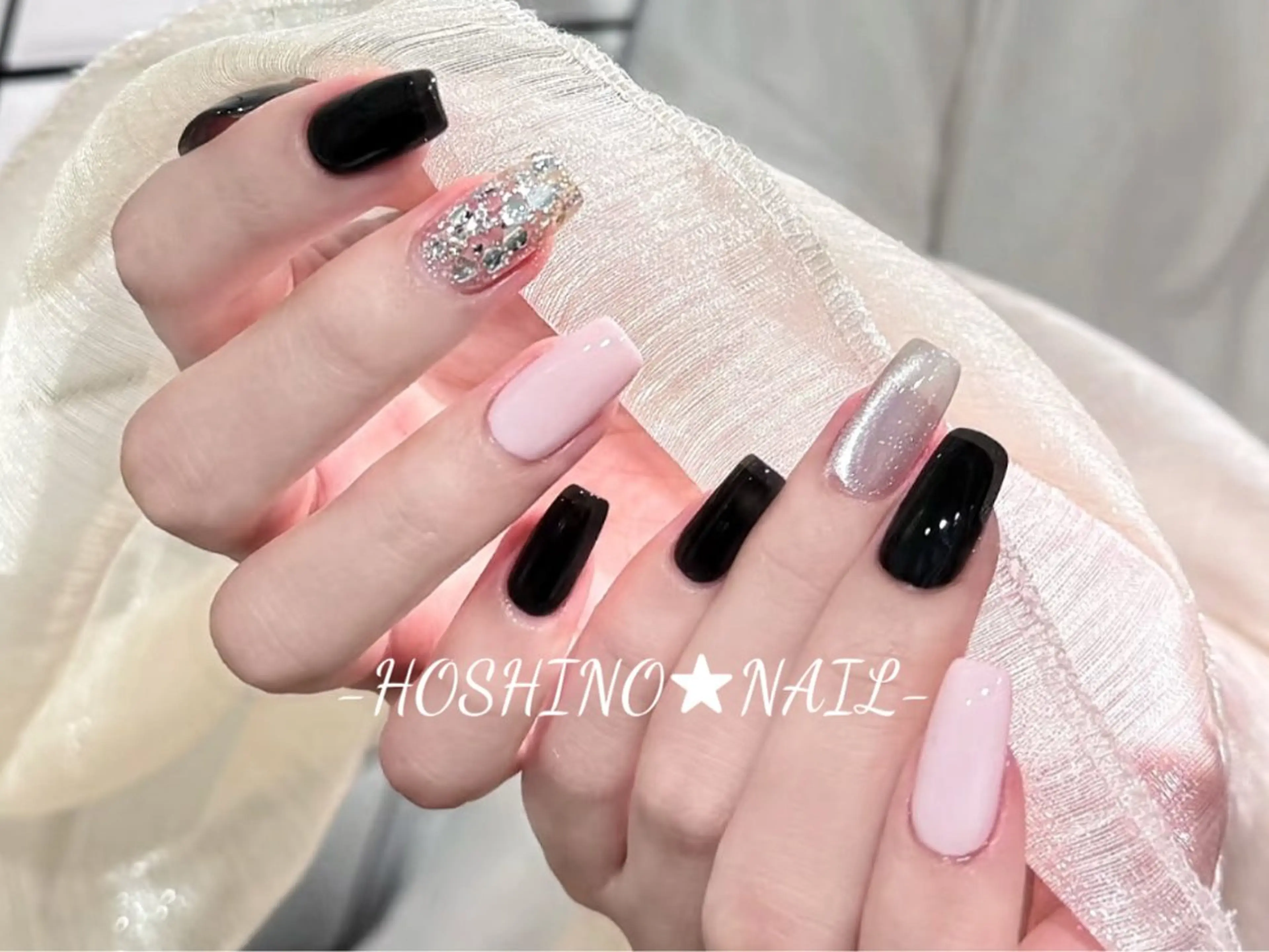 ネイル オーロラネイル チークネイル ドット フットネイル フレンチネイル ハンドネイル ★HOSHINO NAIL★新宿店のネイルデザイン