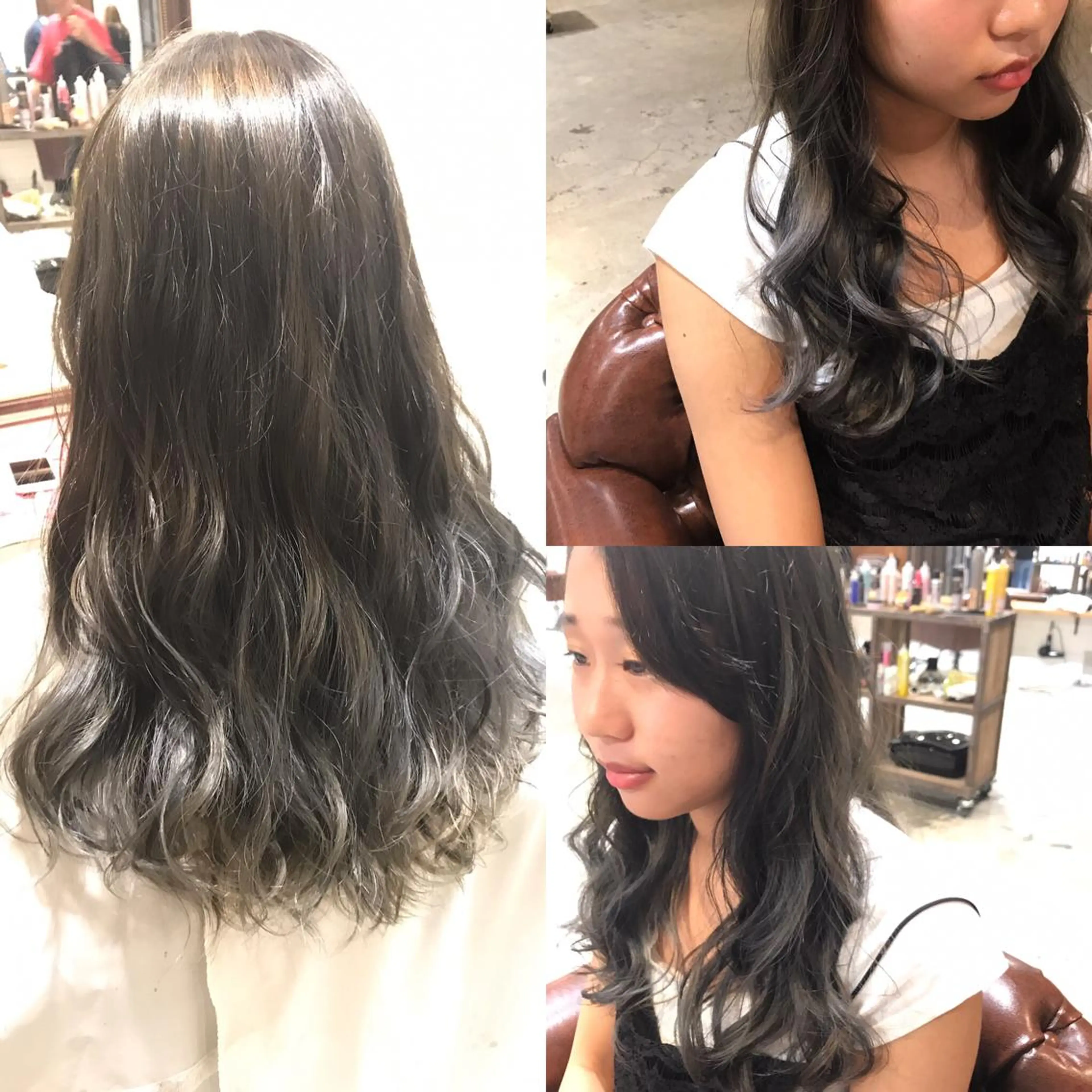 セミロング カラー パーマ ヘアアレンジ メンズ キッズ 子どものヘアアレンジ メンズハイライト 透明感カラー グラデーションカラー ハイライトカラー Forest. -髪質改善-のヘアスタイル