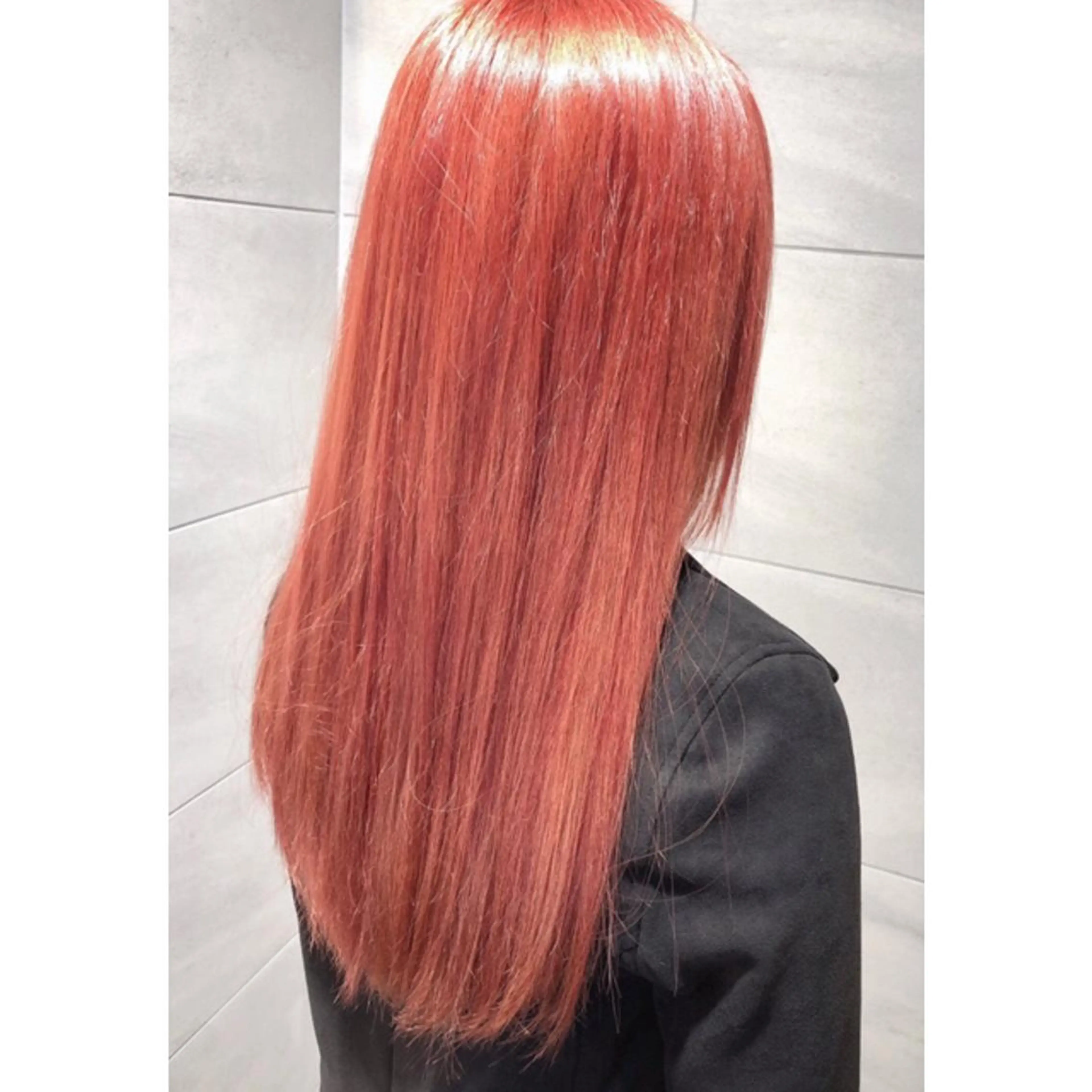 ロング カラー ブリーチ 透明感カラー ピンクカラー ヘアカラー トリートメント 田中 アキオのヘアスタイル