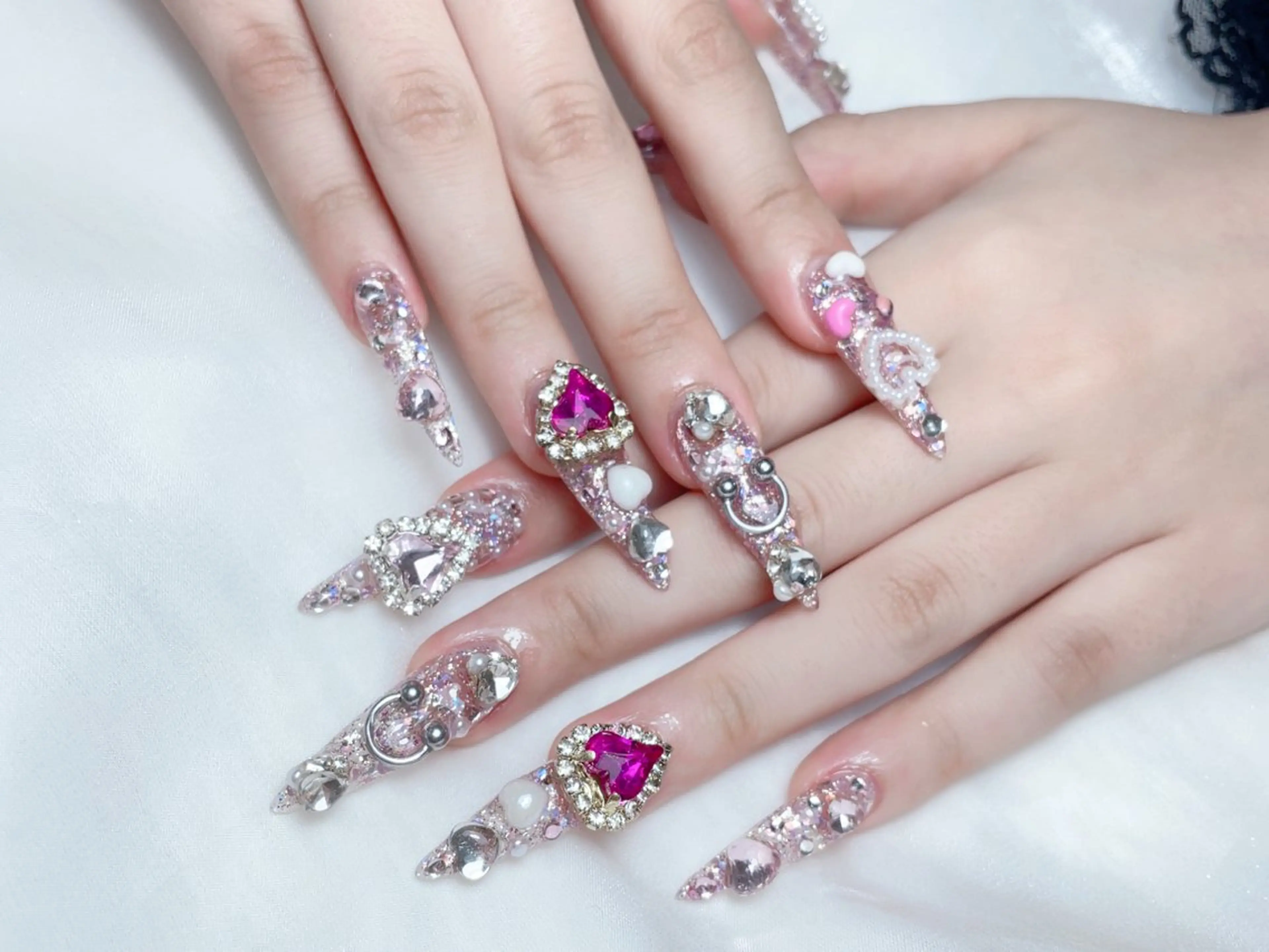 ネイル ハンドネイル M🌷nail 長さだし専門店のネイルデザイン