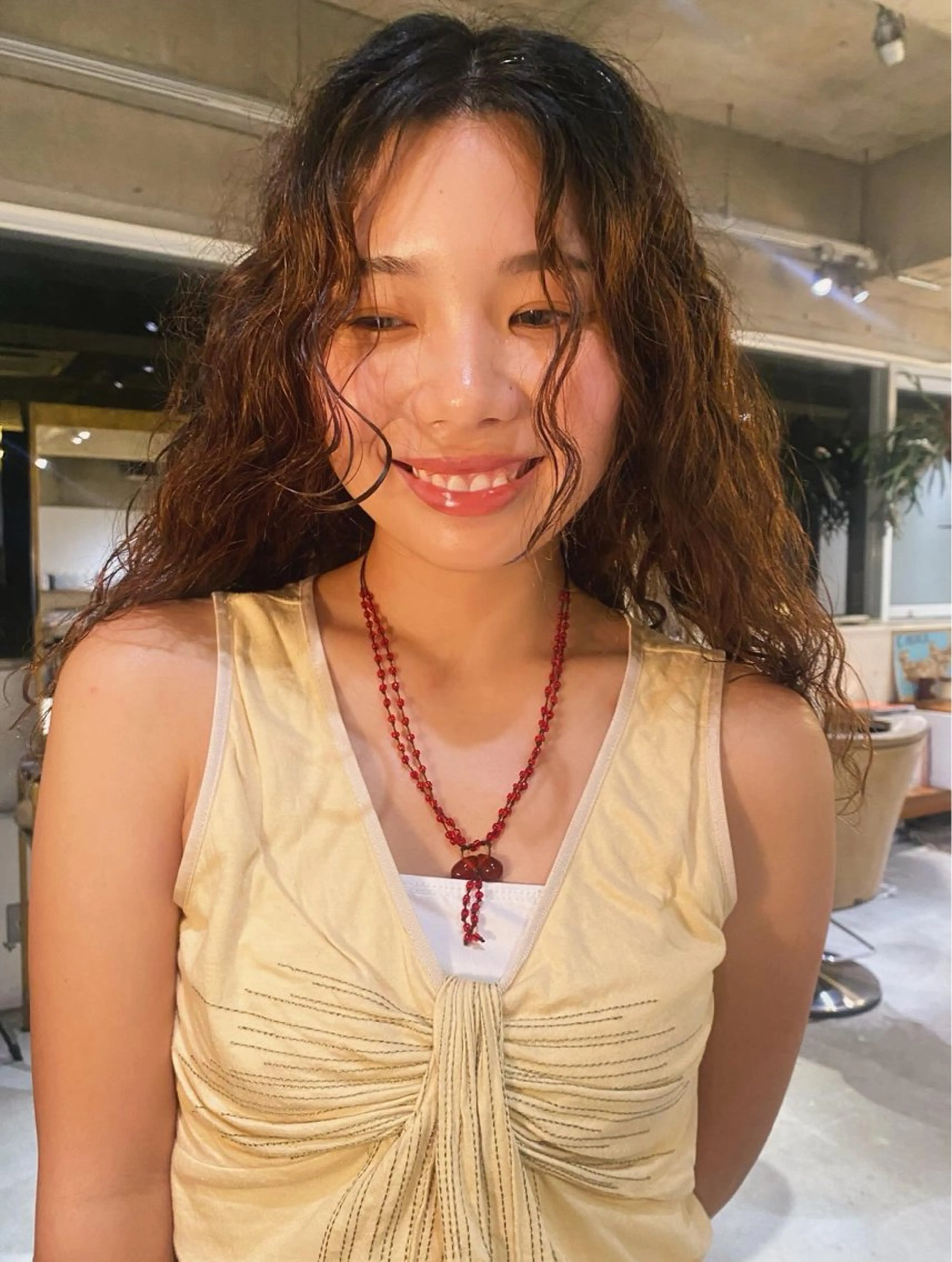 ロング カット パーマ PARK　枝元 みうのヘアスタイル
