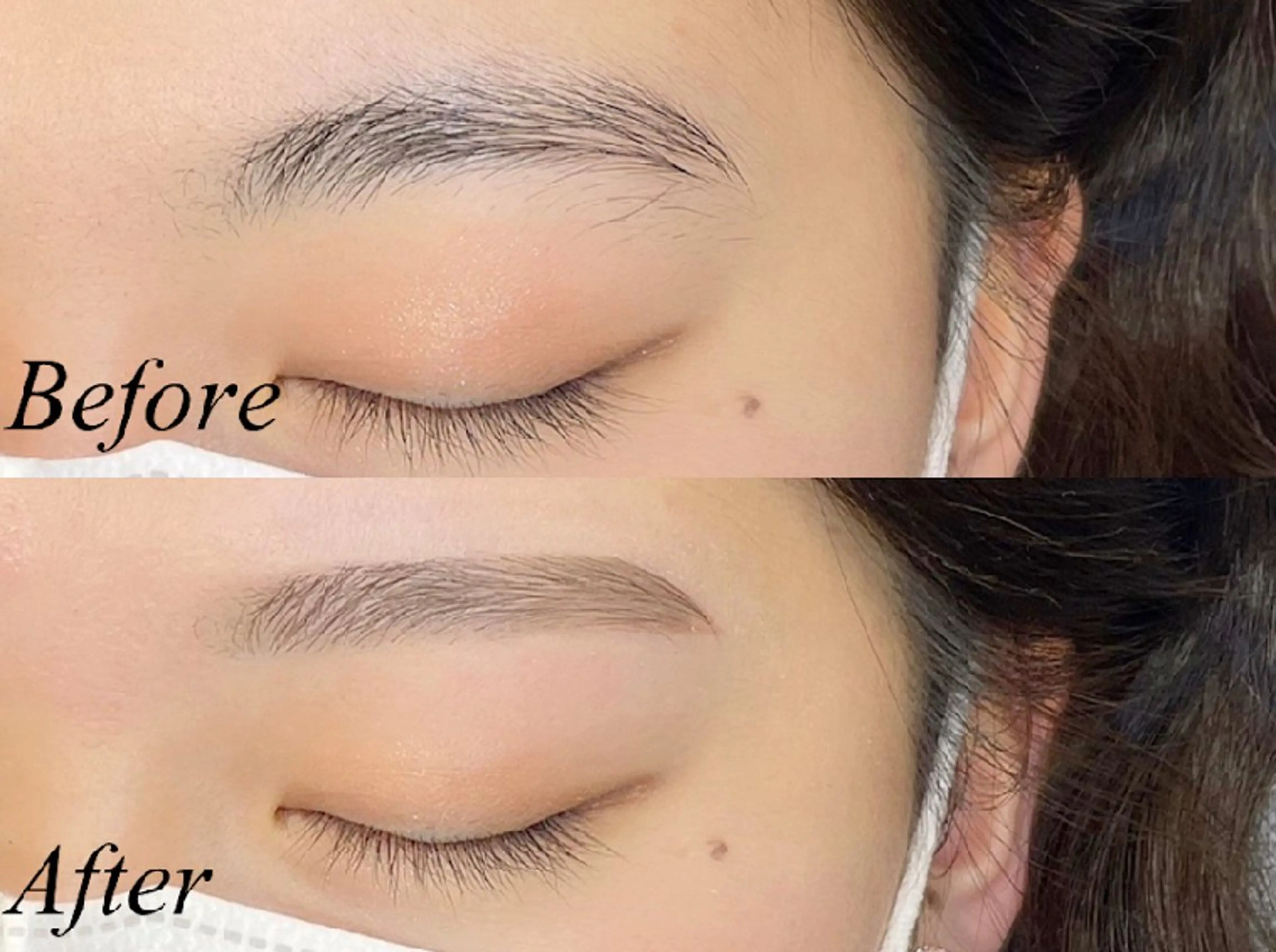 《ナチュラル眉🌱》美眉アイブロウWAX+間引き (メイク込)の写真