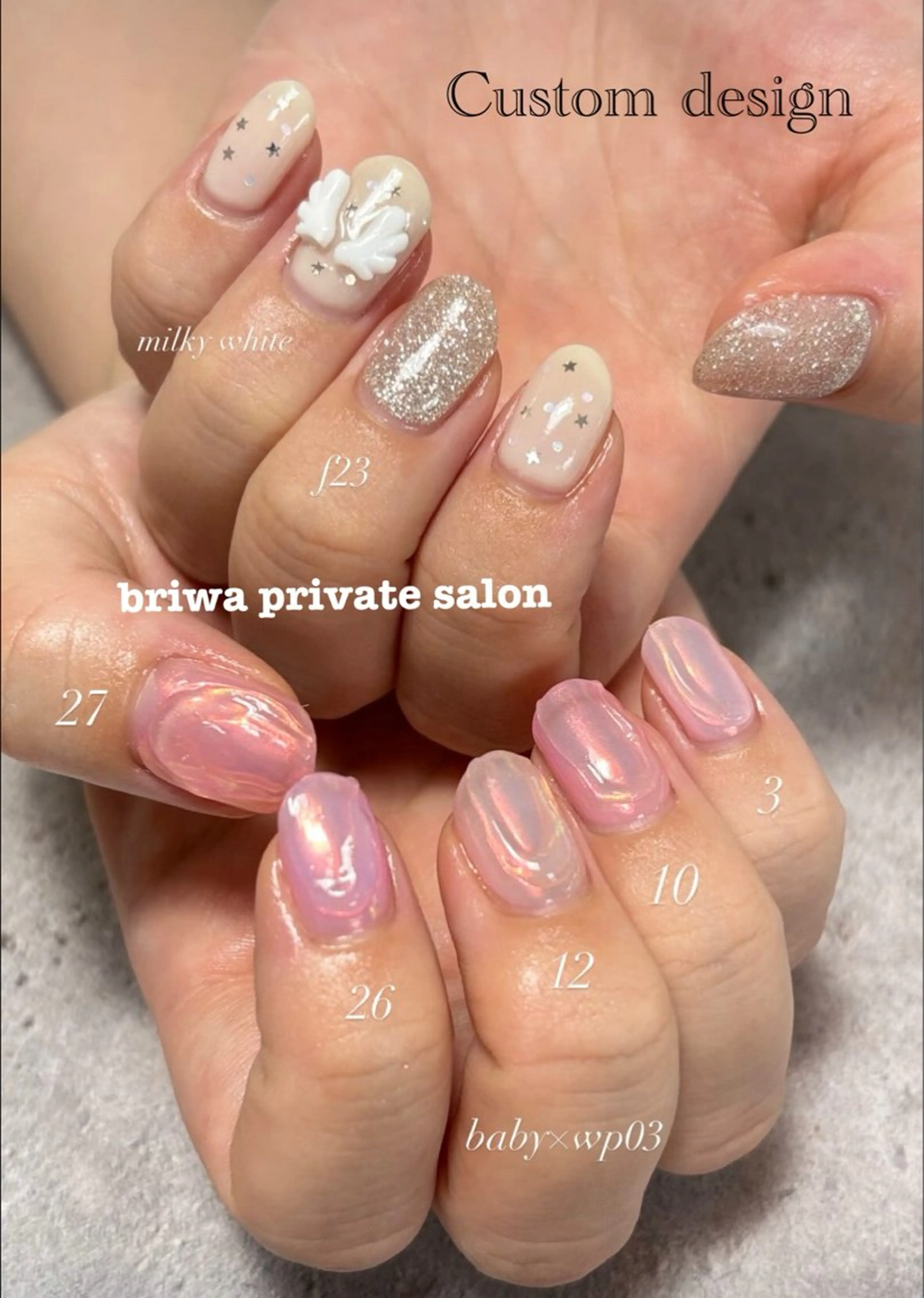 ネイル ハンドネイル Briwa✨nail 💅enoi ❤︎のネイルデザイン
