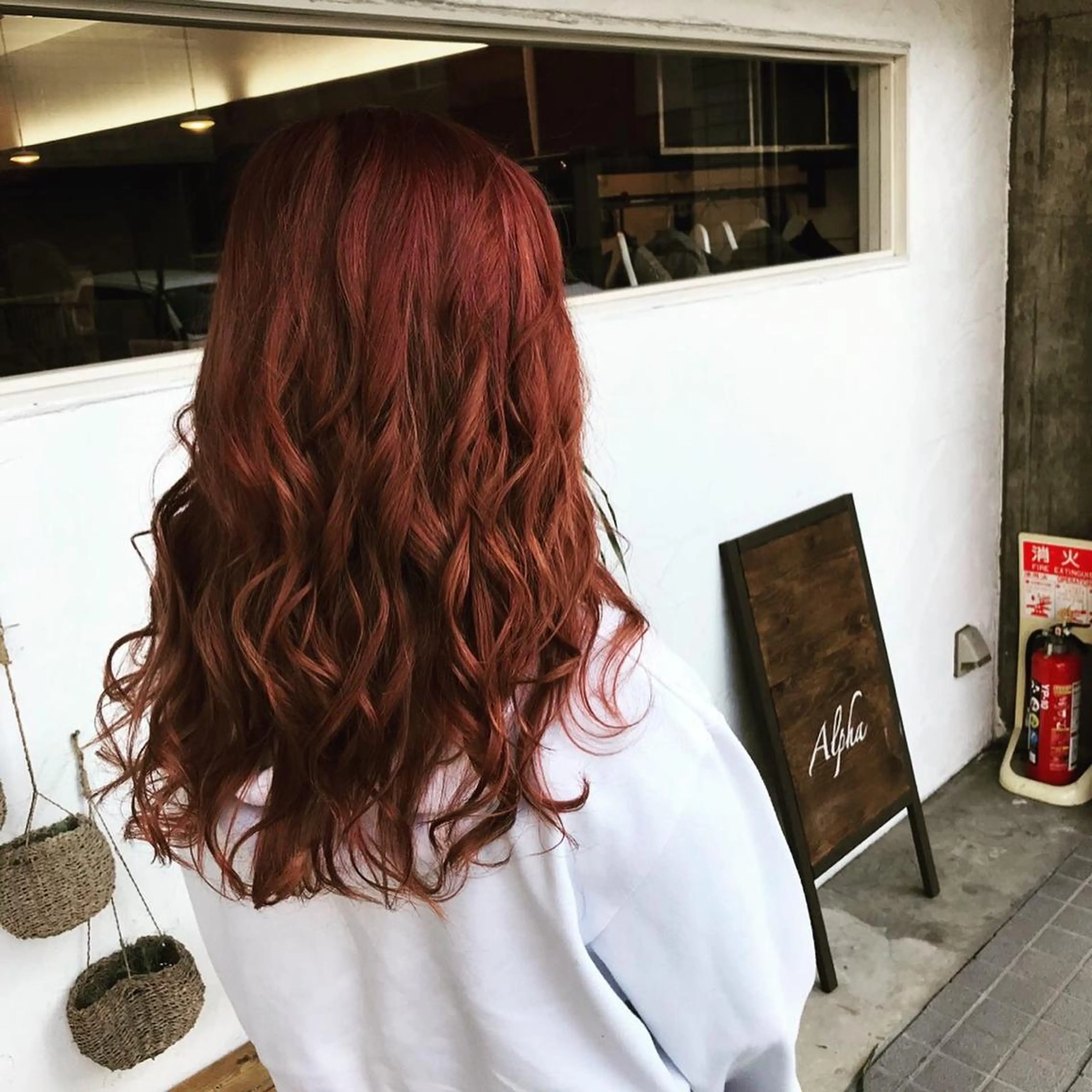 ロング カラー ブラウンカラー ピンクカラー ピンクブラウン 正分 真美のヘアスタイル