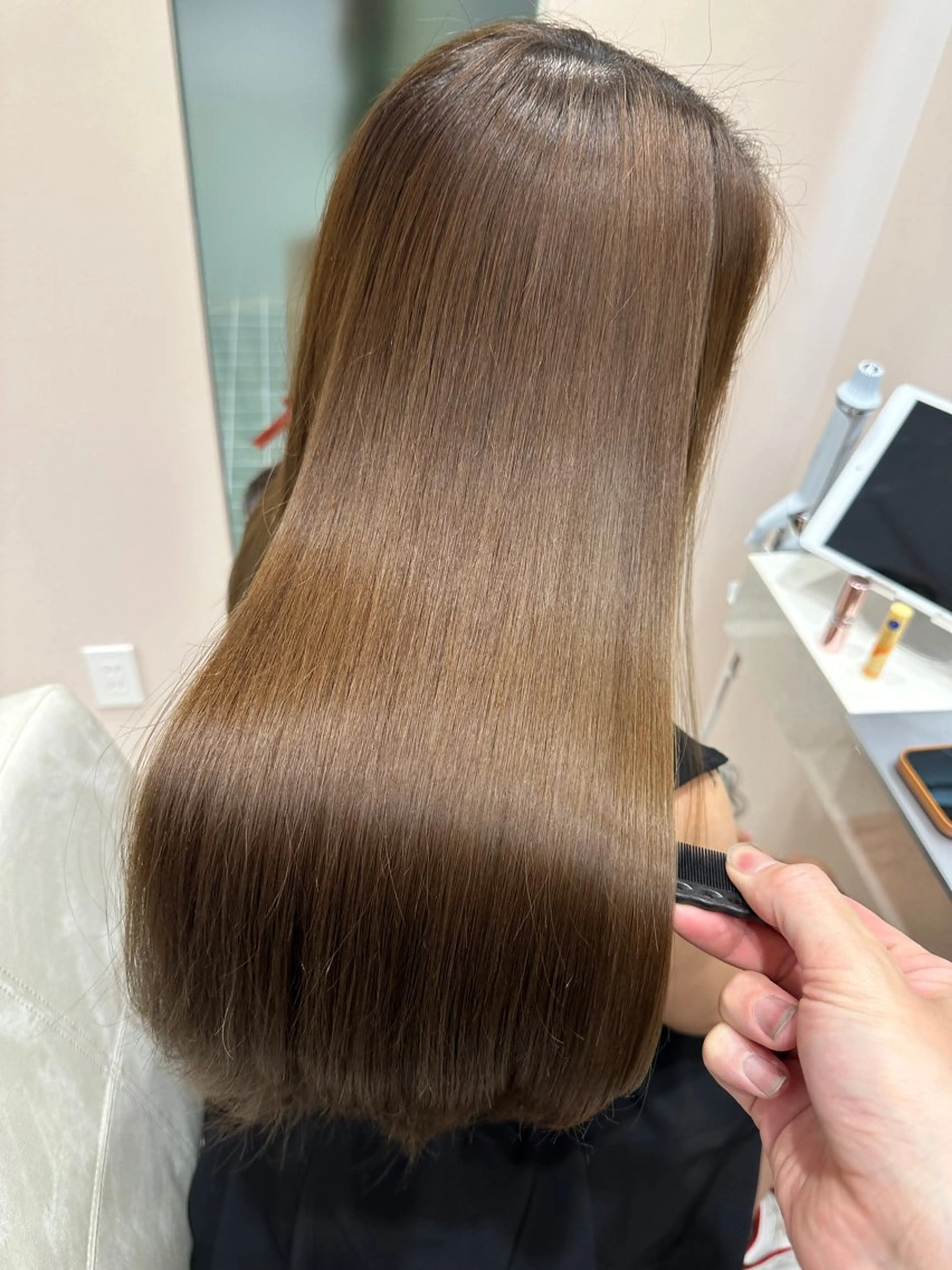 髪質改善ストレート+似合わせ小顔カット+13stepトリートメントフルコースの写真