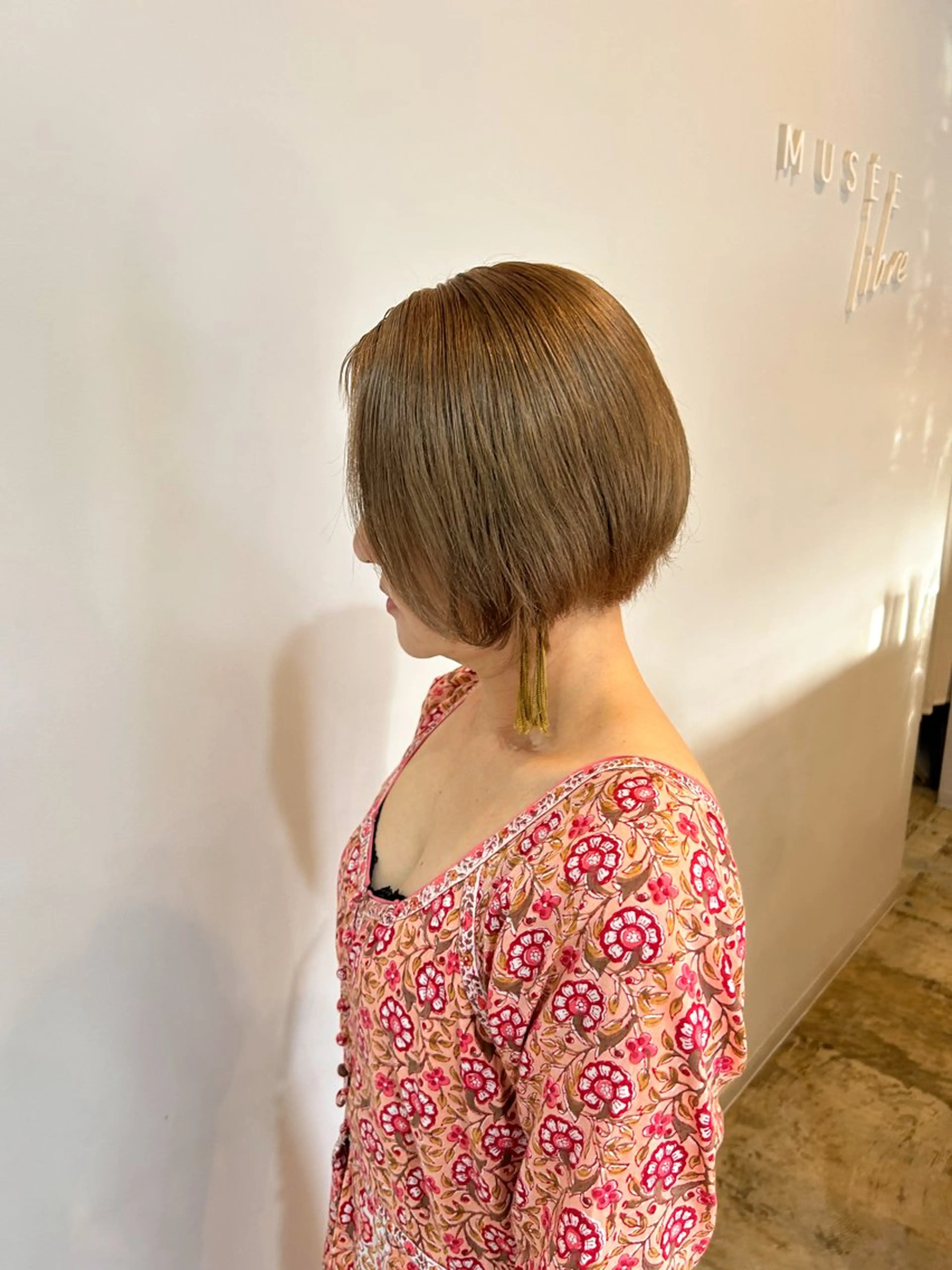 ミディアム カラー ヘアカラー 川端 明莉のヘアスタイル