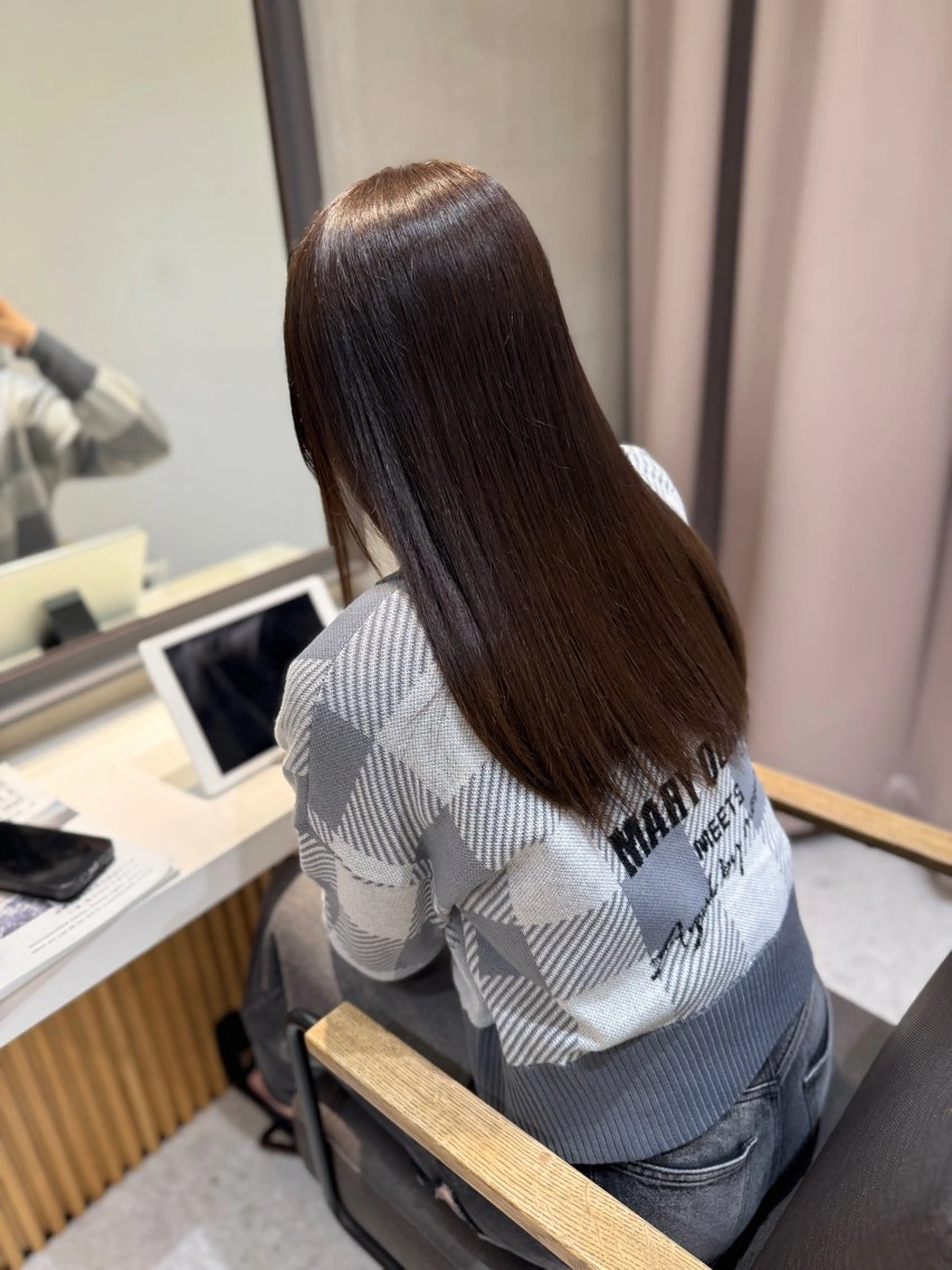 セミロング カラー ブリーチなしWカラー ヘアセット🎀はるかのヘアスタイル