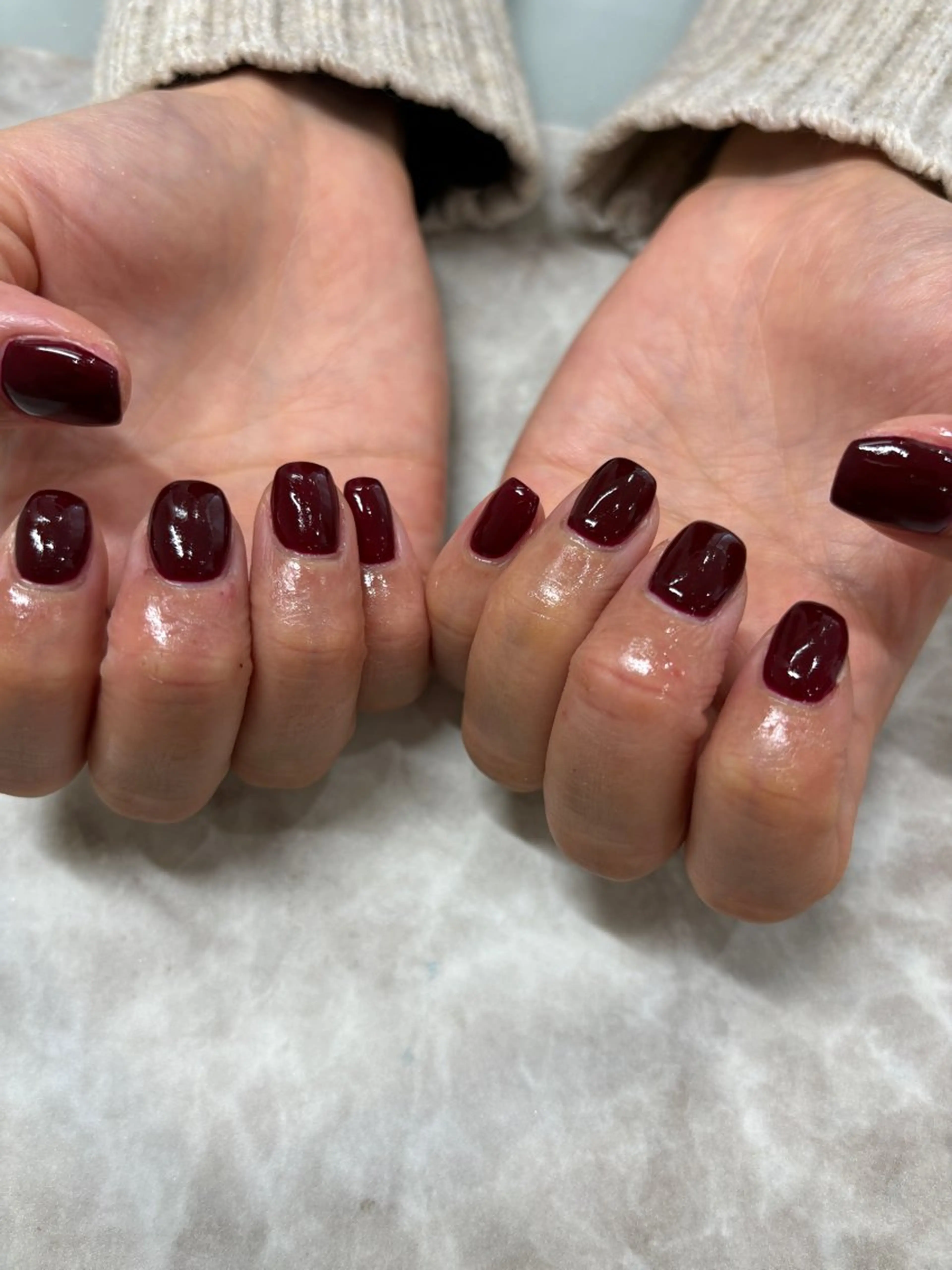 ネイル ボルドー Richto 中村のネイルデザイン