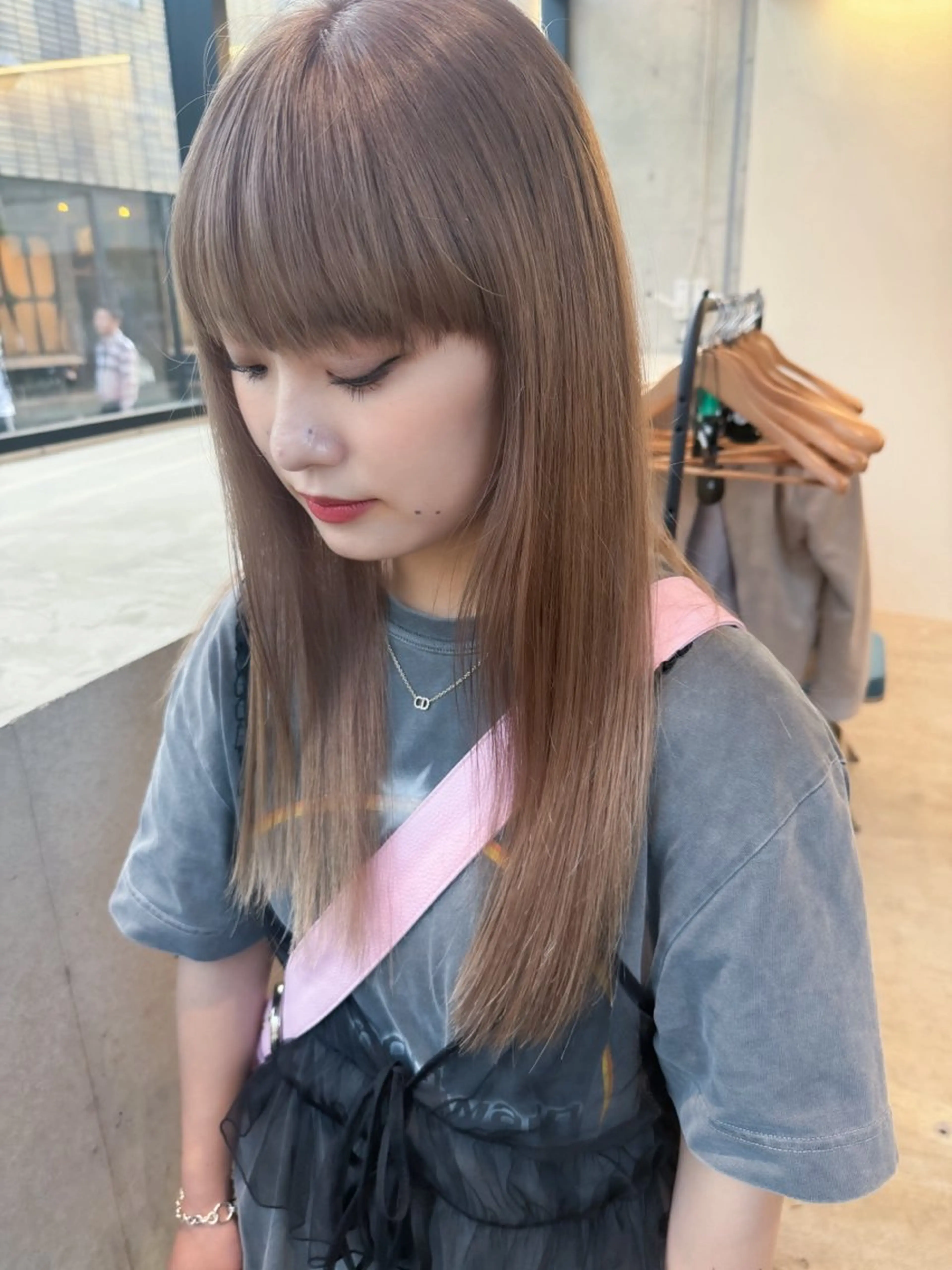 ミディアム カラー ヘアアレンジ ミニボブ/ブリーチ 🌈MISATOのヘアスタイル