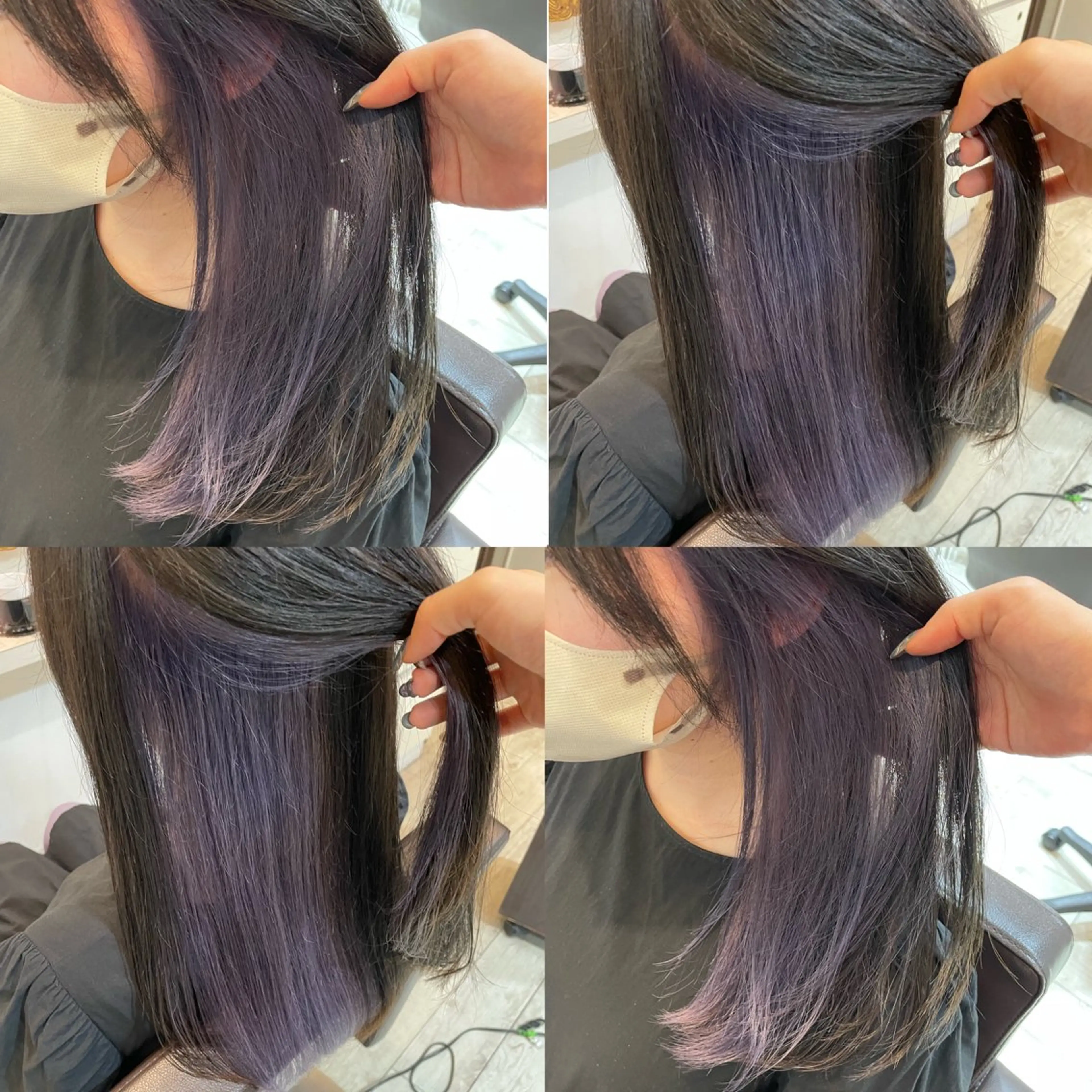 セミロング ヘアカラー トリートメント 髪質改善×透明感× 艶髪🥀HIYORIのヘアスタイル