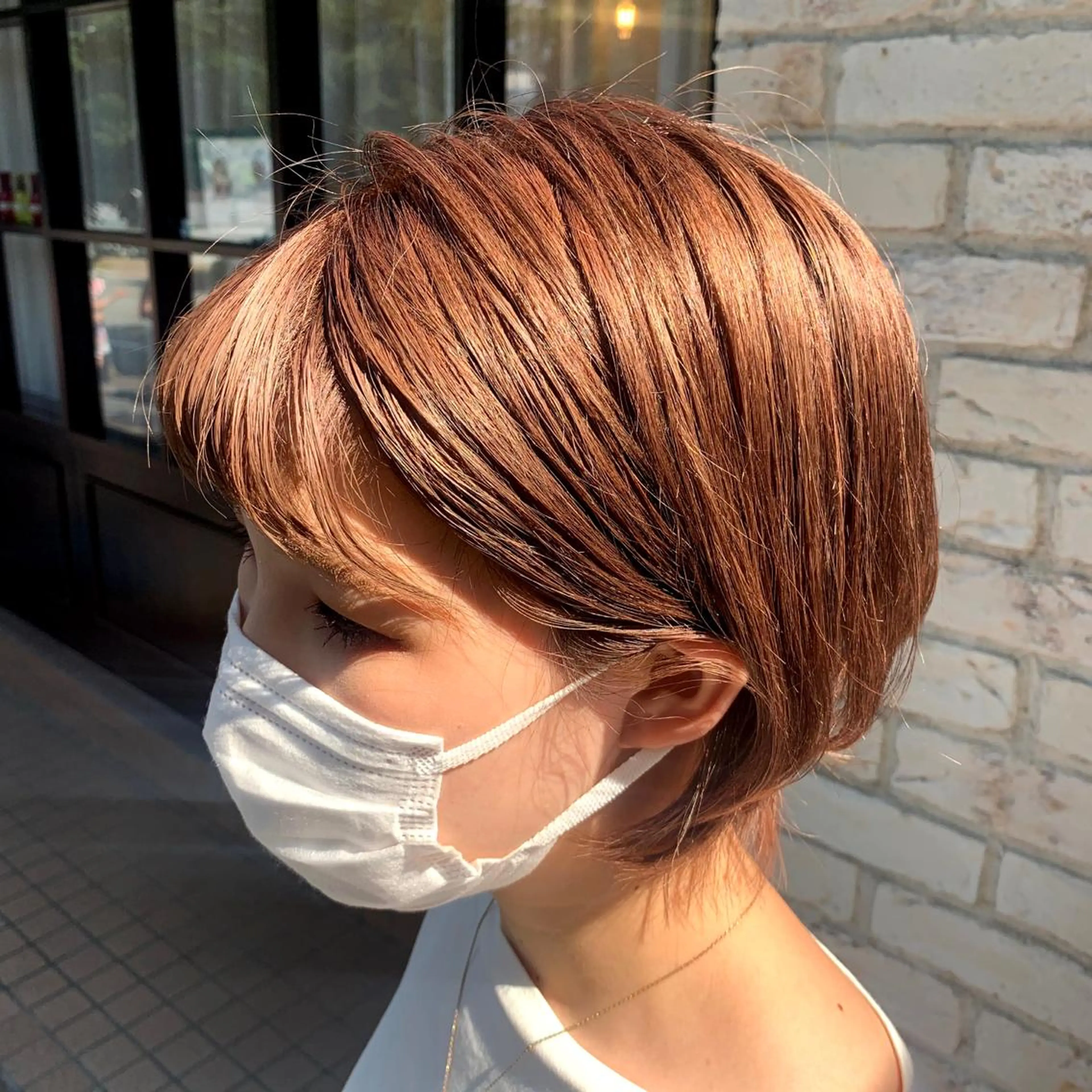 ショート カラー 溝口 奈穂のヘアスタイル