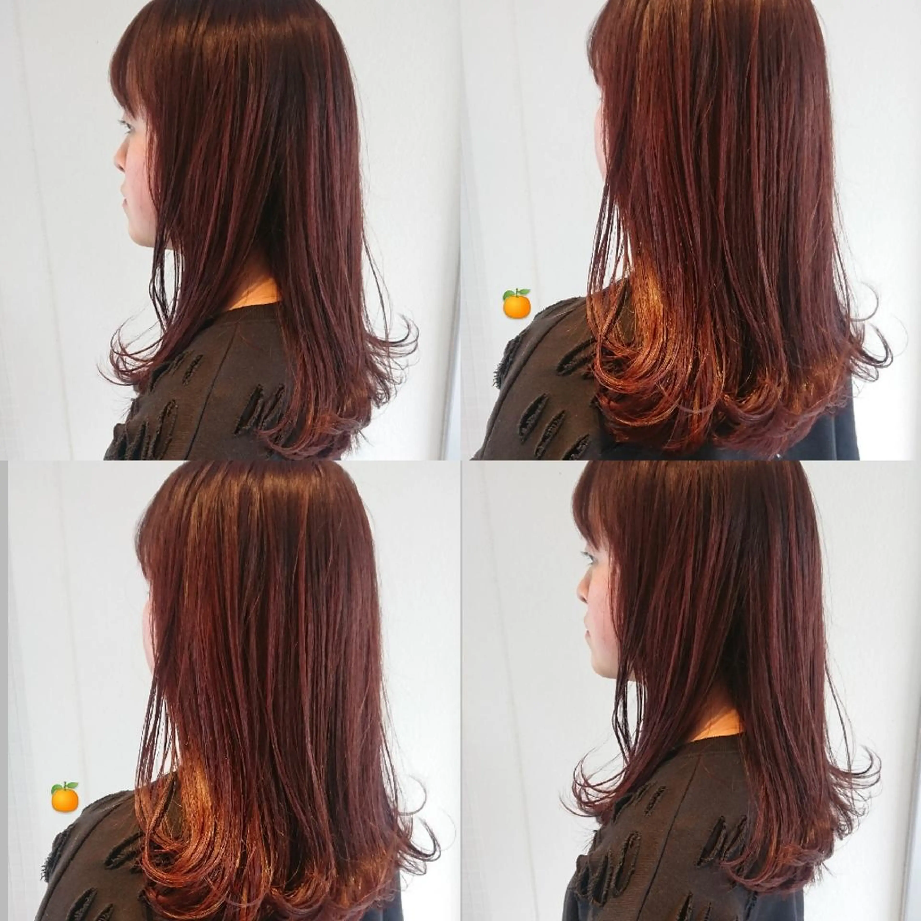 ロング カラー ベージュカラー ブリーチ ブリーチなしカラー オレンジ オレンジベージュ nambu-GARDEN所属・上田 昂雅のヘアスタイル