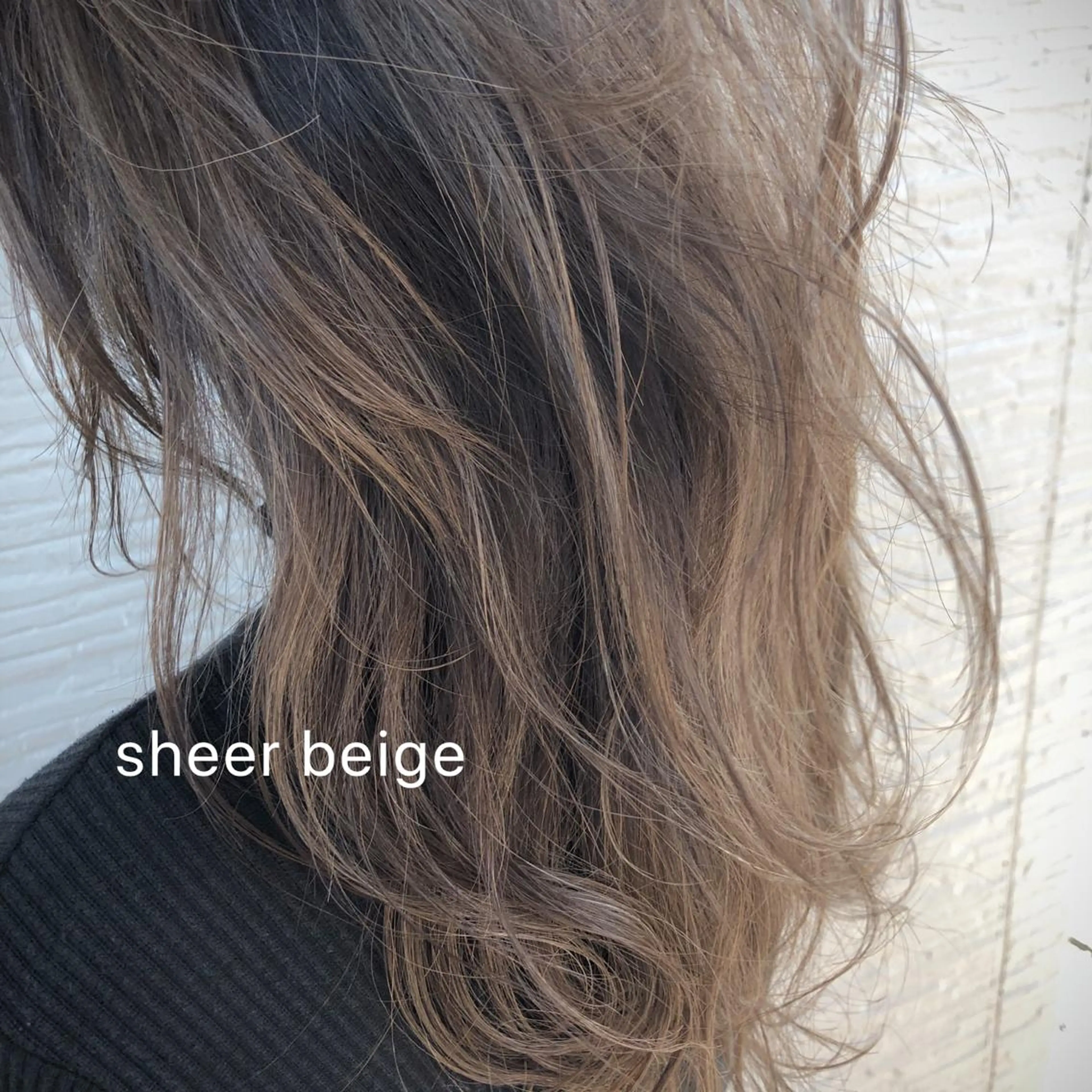 セミロング カラー ベージュカラー ハイライトカラー ハイライト 4-rest garden （フォーレストガーデン）所属・金井 直樹のヘアスタイル