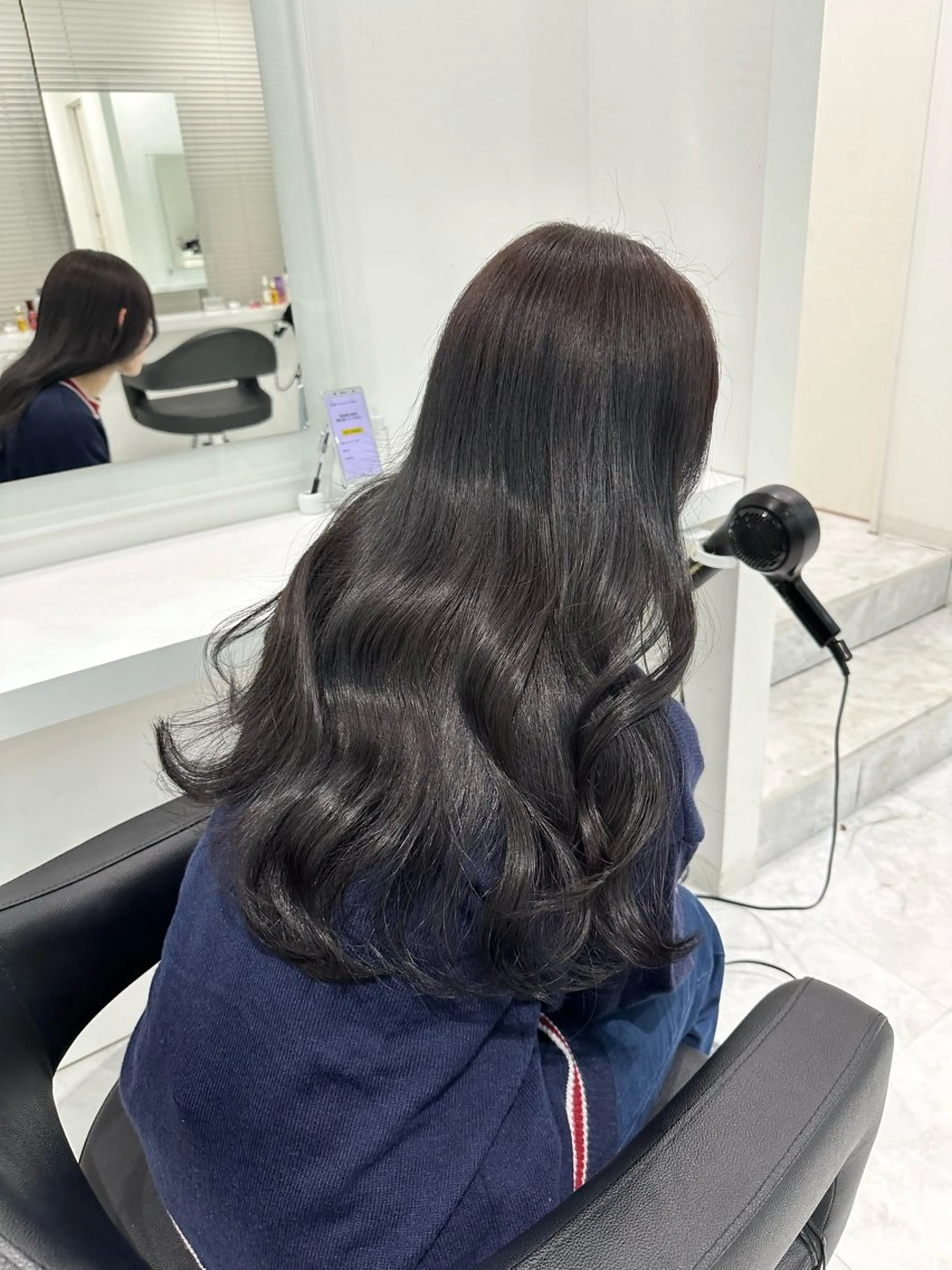 セミロング カラー カット ヘアカラー トリートメント ヘッドスパ ヘアセット ♡上品韓国髪♡ブラ ウン/SAYATOのヘアスタイル