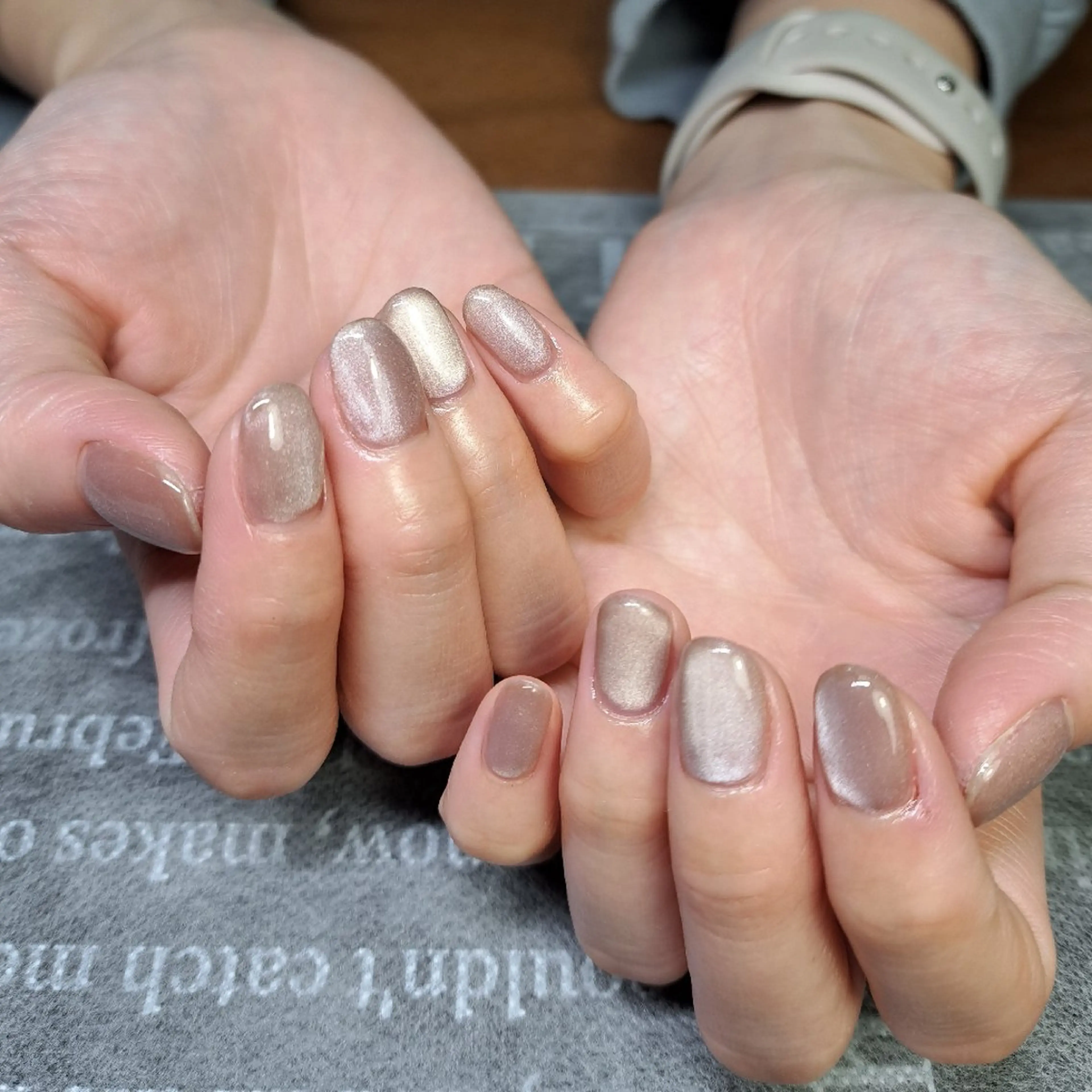 ネイル マグネットネイル オフィスネイル シンプルネイル HAYASHI  Nのネイルデザイン