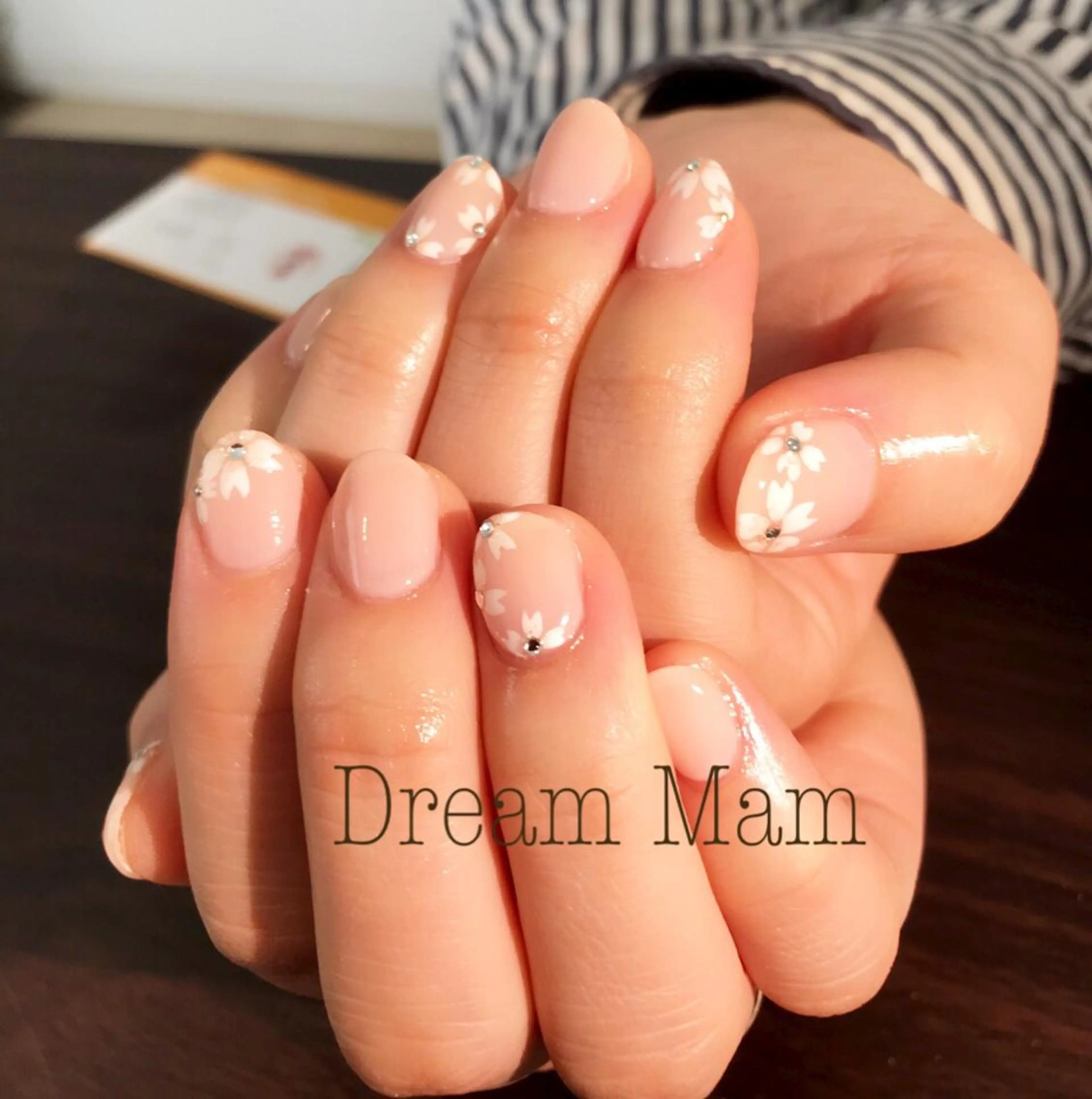 ショート ネイル 桜ネイル Nail Salon Ｄream Mamのネイルデザイン