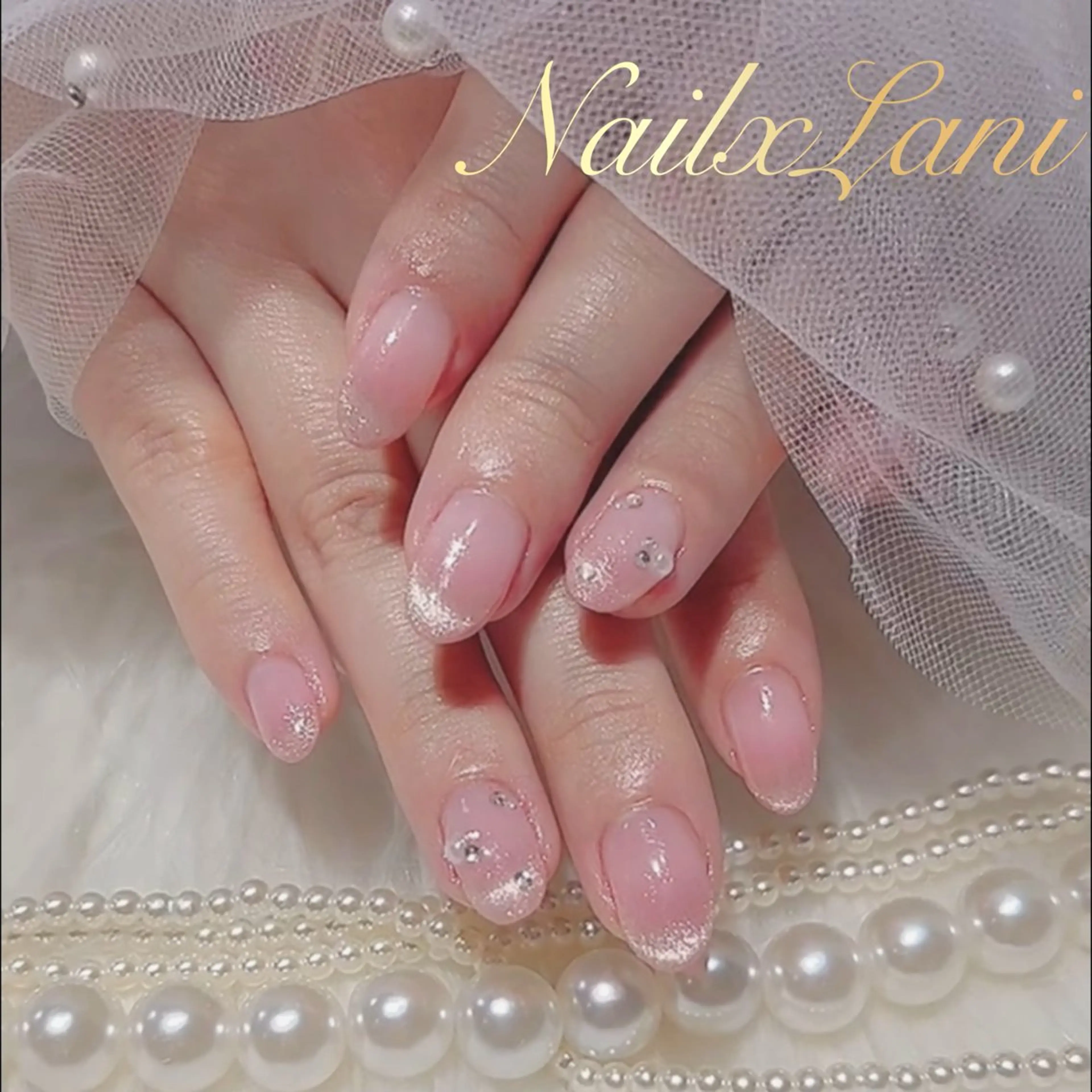 ネイル フットネイル ジェルネイル マグネットネイル パラジェル ネイルチップ Nail×Lani 深爪矯正対応◎のネイルデザイン