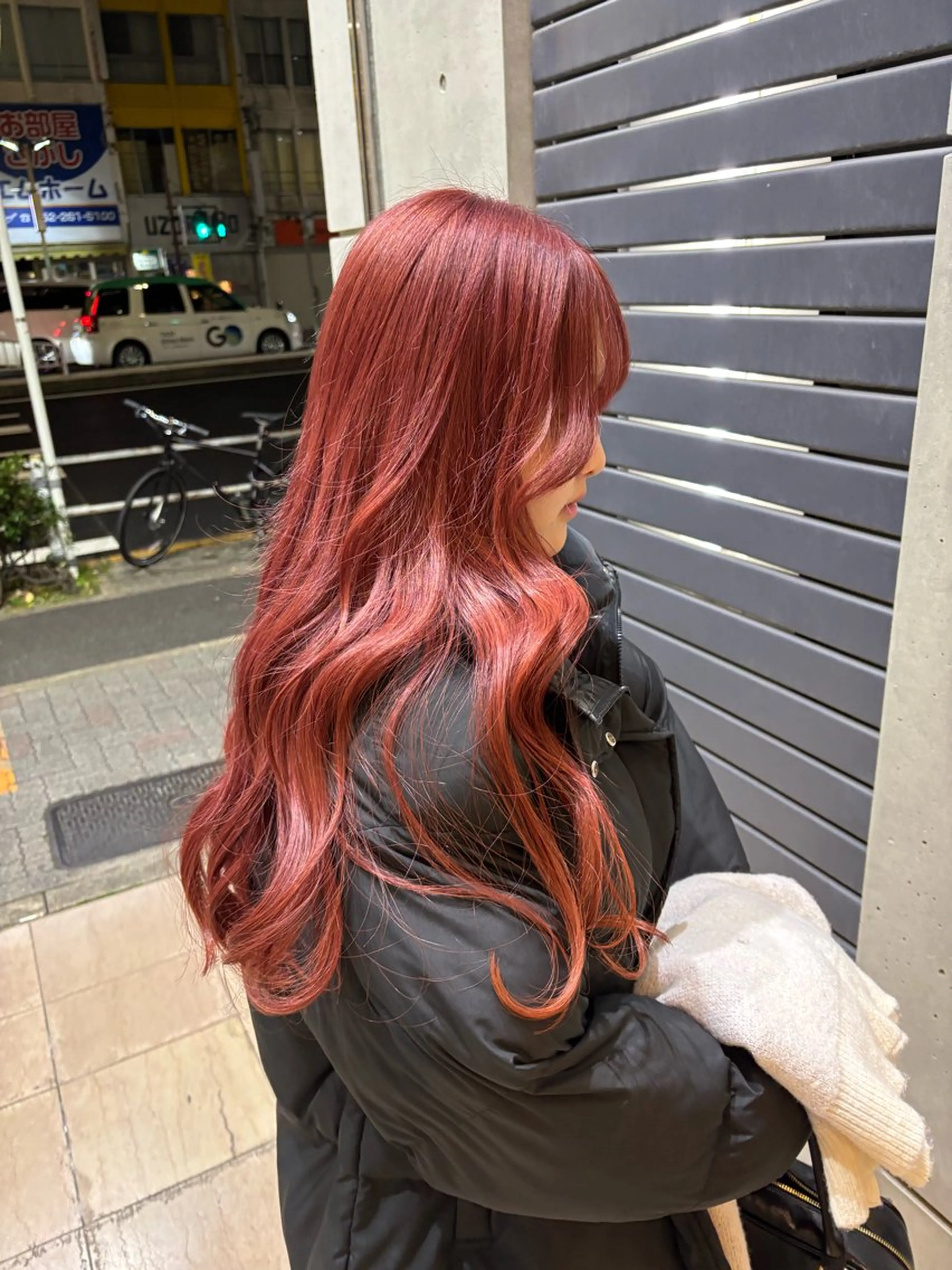 カラー ブリーチ レッドカラー 伊藤 優衣 /カットモデル名古屋のヘアスタイル