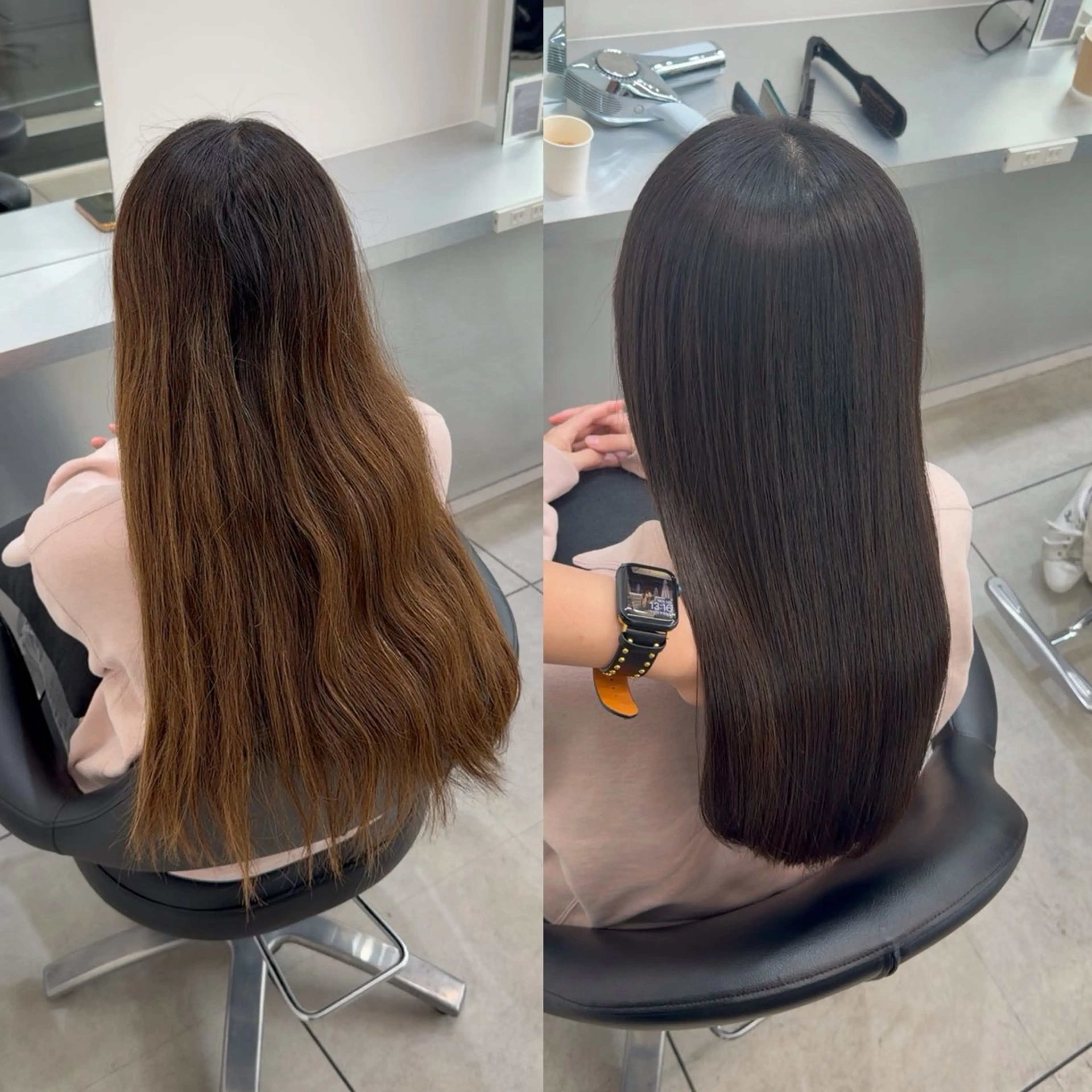 ロング カット 縮毛矯正 トリートメント 艶髪/縮毛矯正/ Core mikuaのヘアスタイル