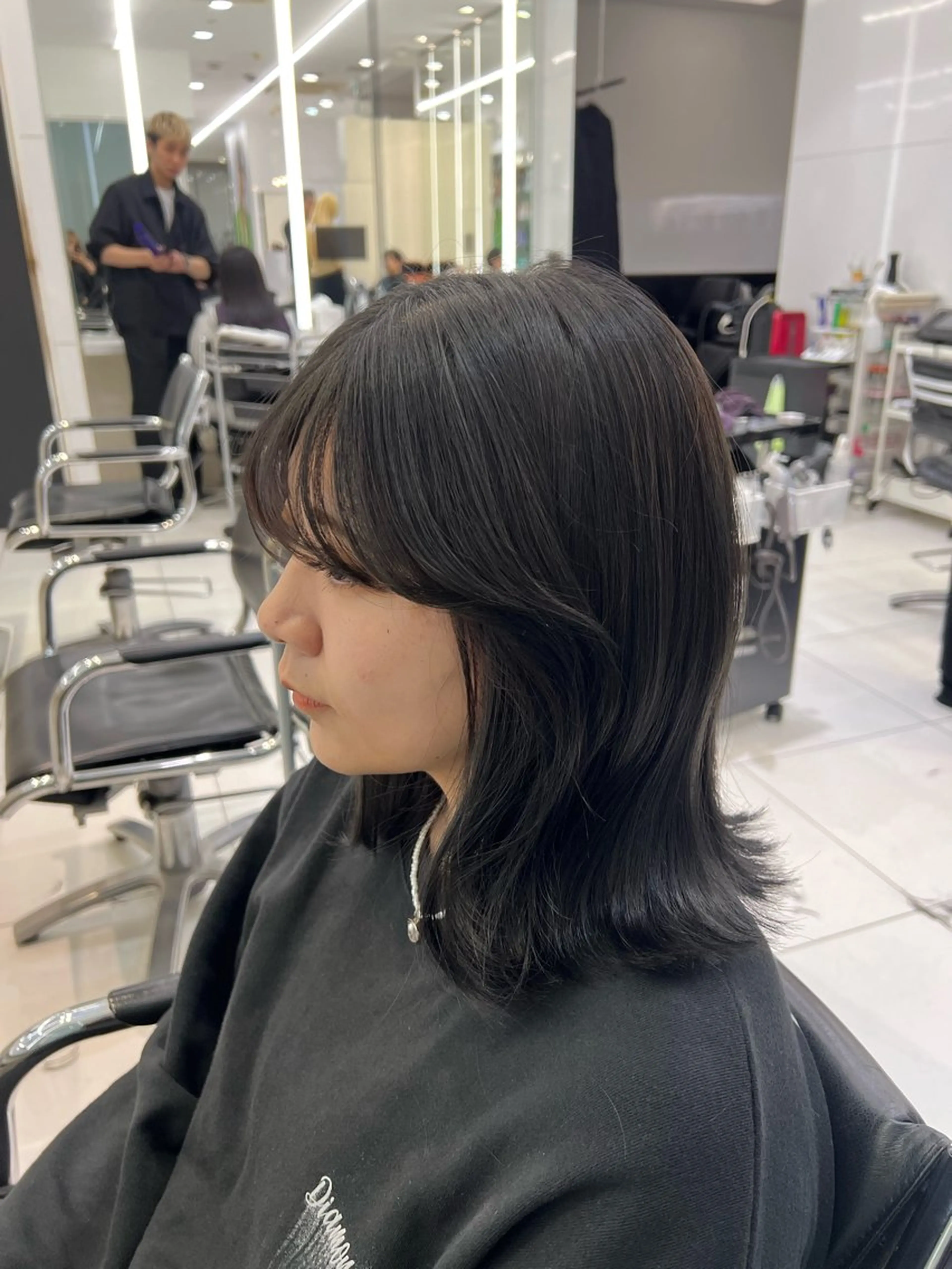 ミディアム ハッタ ミクのヘアスタイル