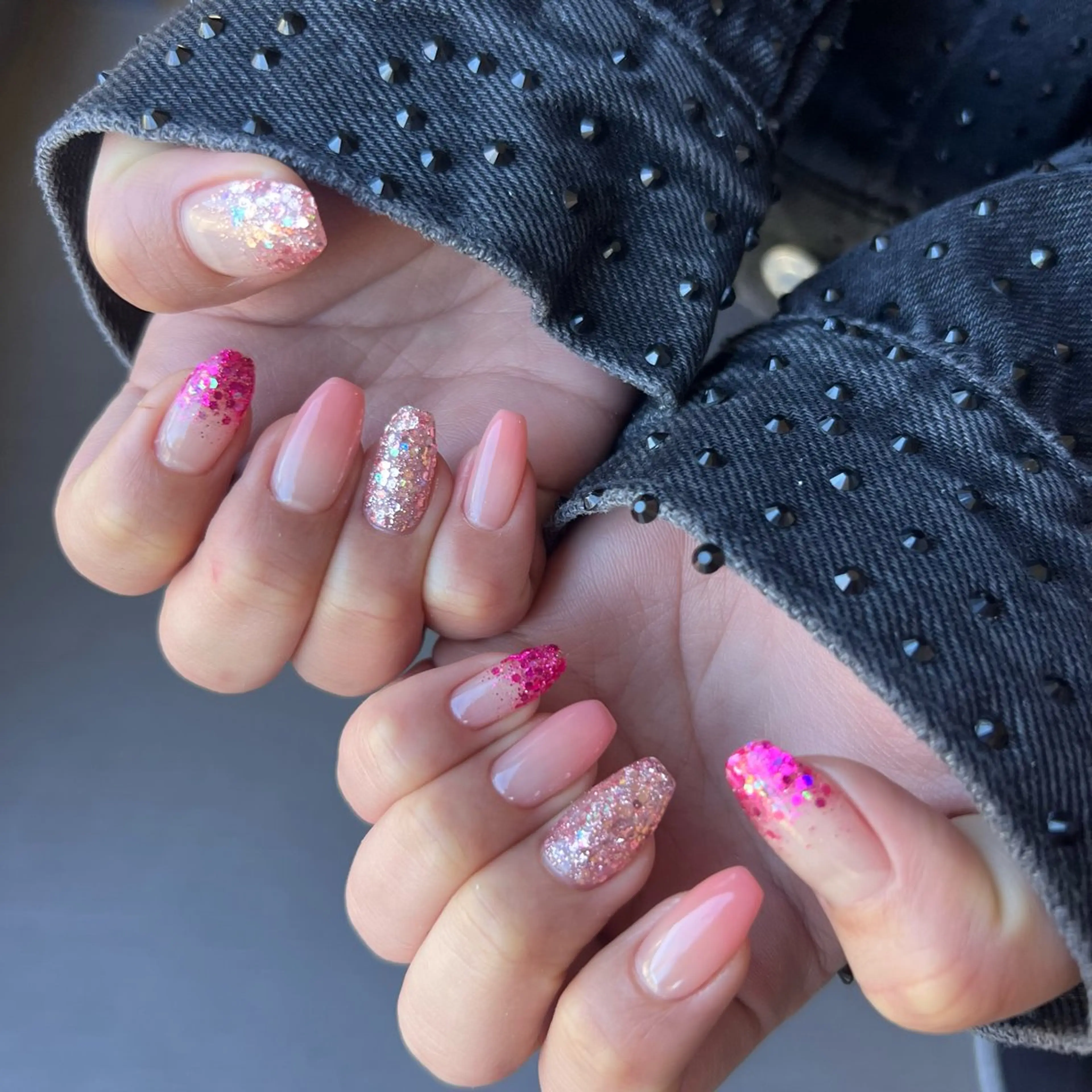 ネイル ラメ(グリッター) ラメグラデーション ワンカラーネイル nail salon Bayのネイルデザイン