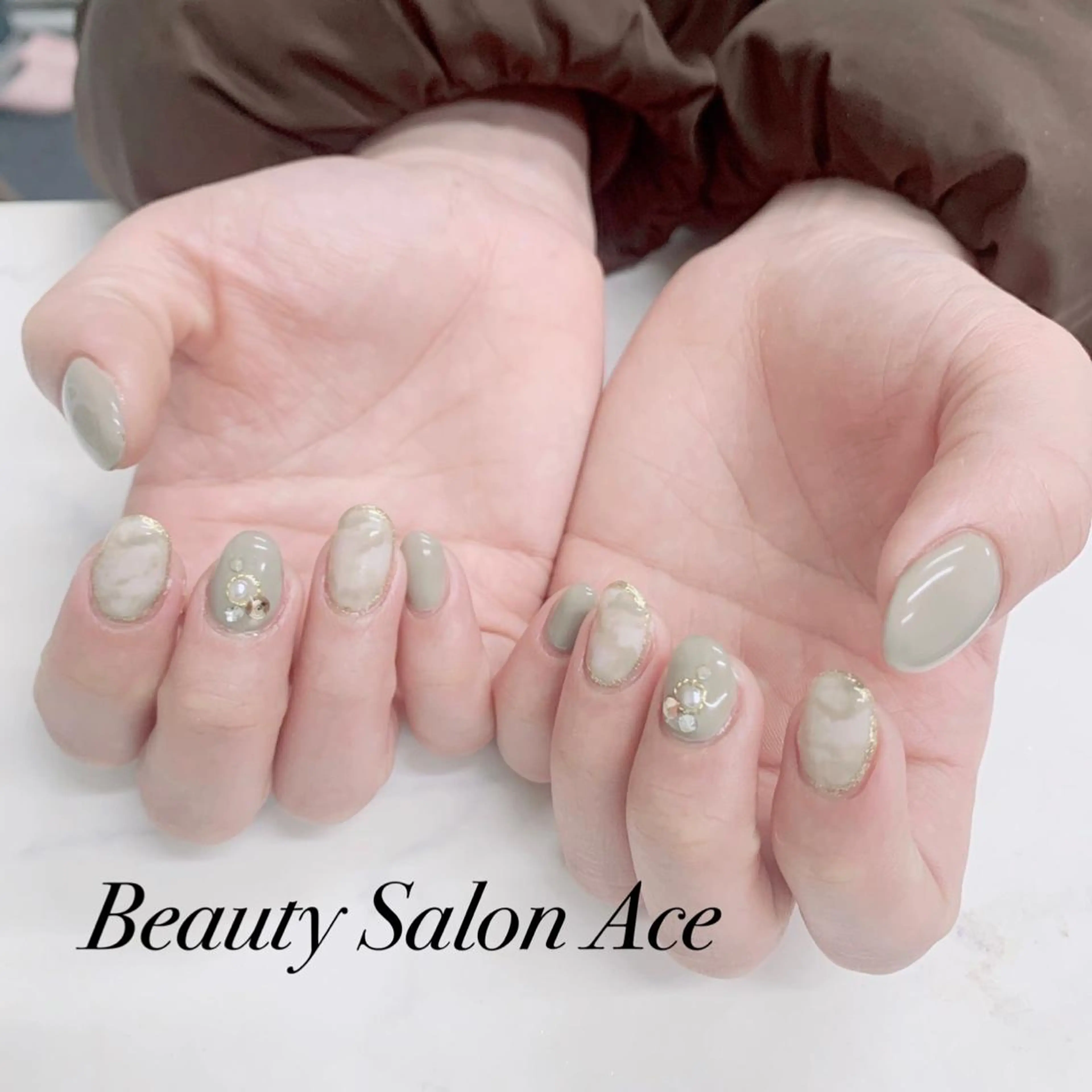 ネイル メンズネイル 春ネイル ハンドネイル ハンドケア Beauty Salon Ace（ネイルサロン　エース）所属・池袋フィルイン Ace♡長さだしのネイルデザイン