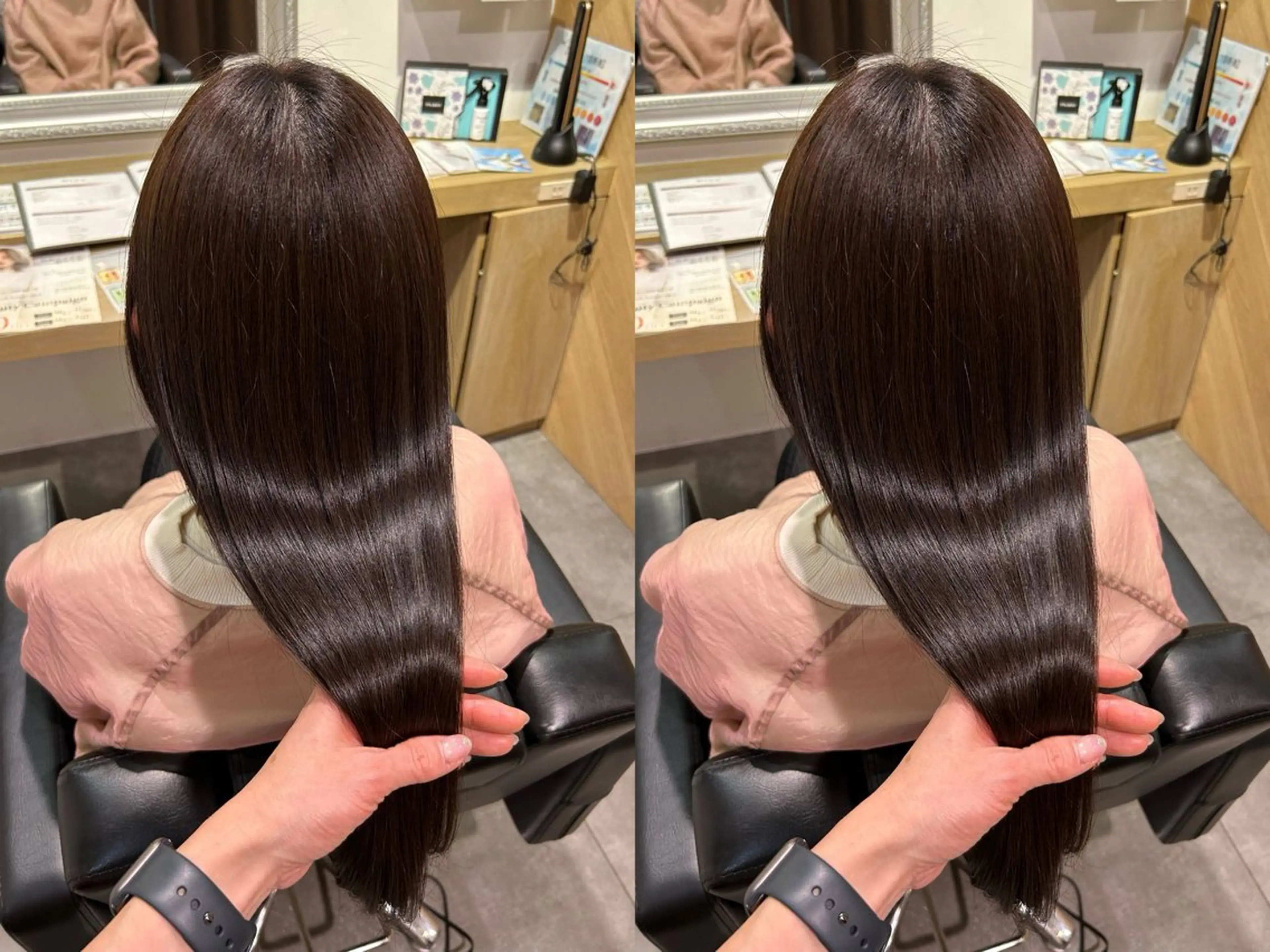ロング ヘアカラー 縮毛矯正 トリートメント 縮毛矯正・癒し ヘッドスパ🧸心菜のヘアスタイル