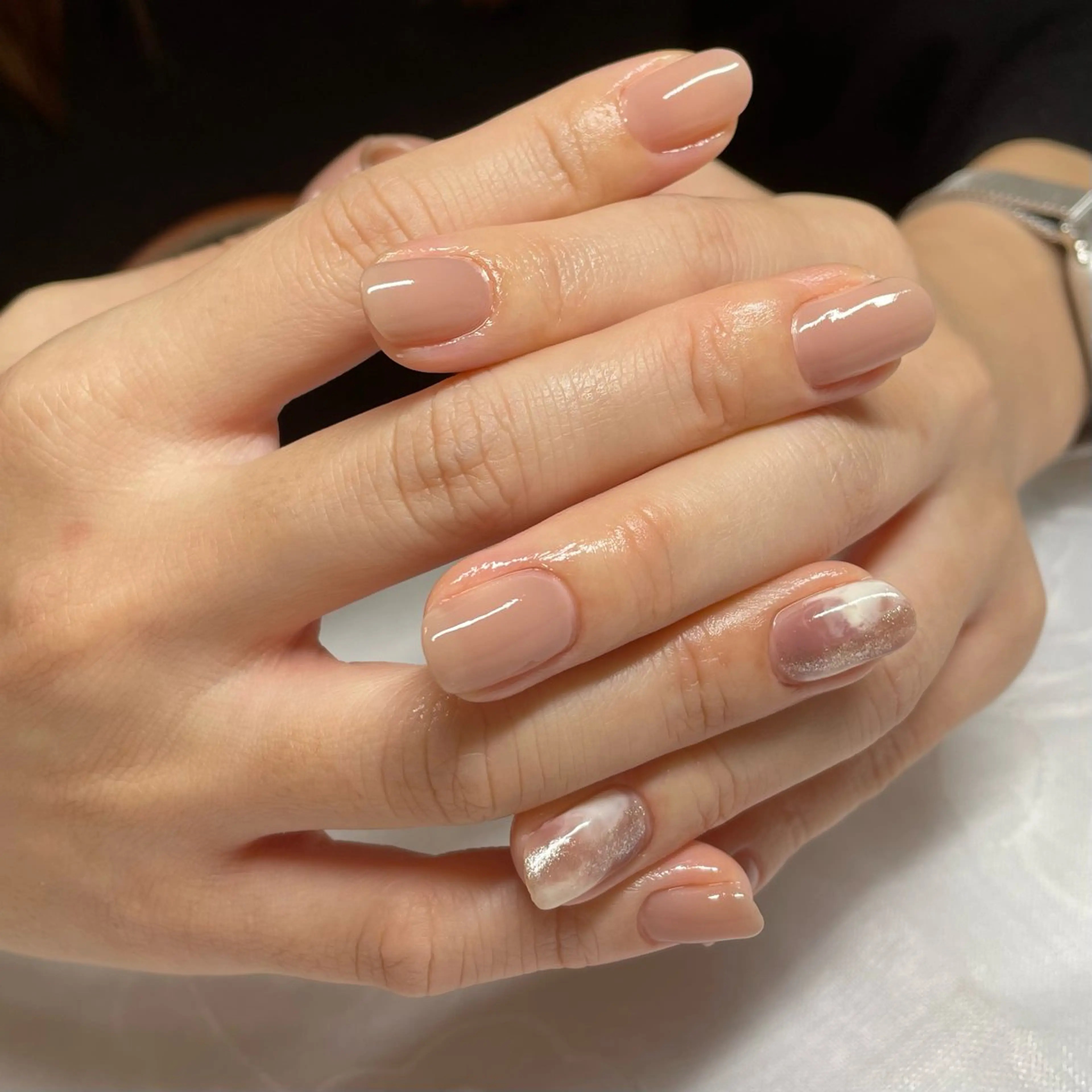 ネイル アートネイル ニュアンスネイル ワンカラーネイル nailroom lilasのネイルデザイン